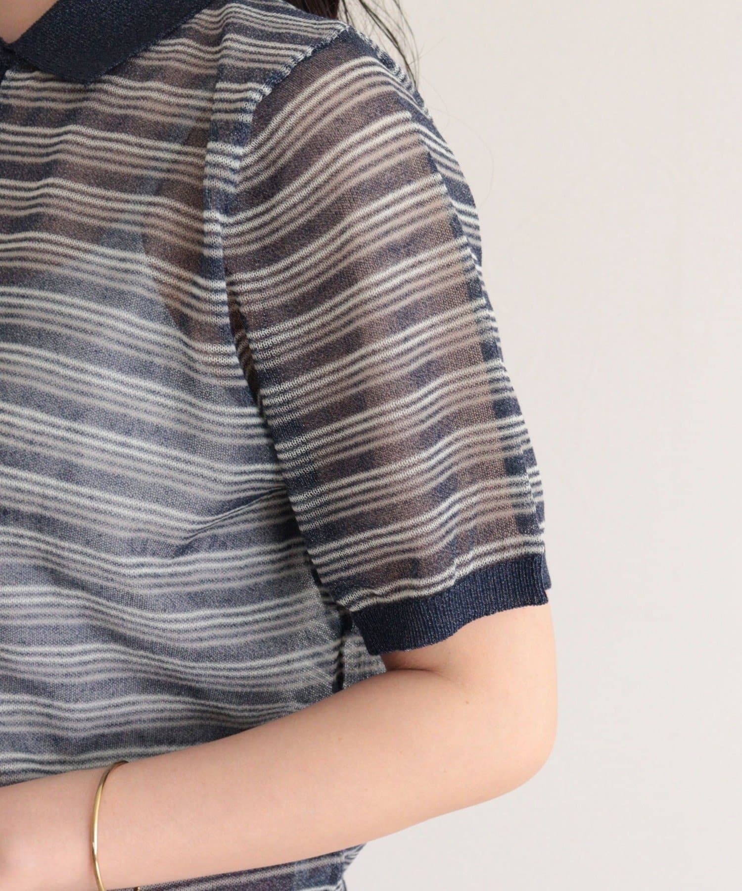 FREDY & GLOSTER(フレディ アンド グロスター) シアーボーダーポロニット