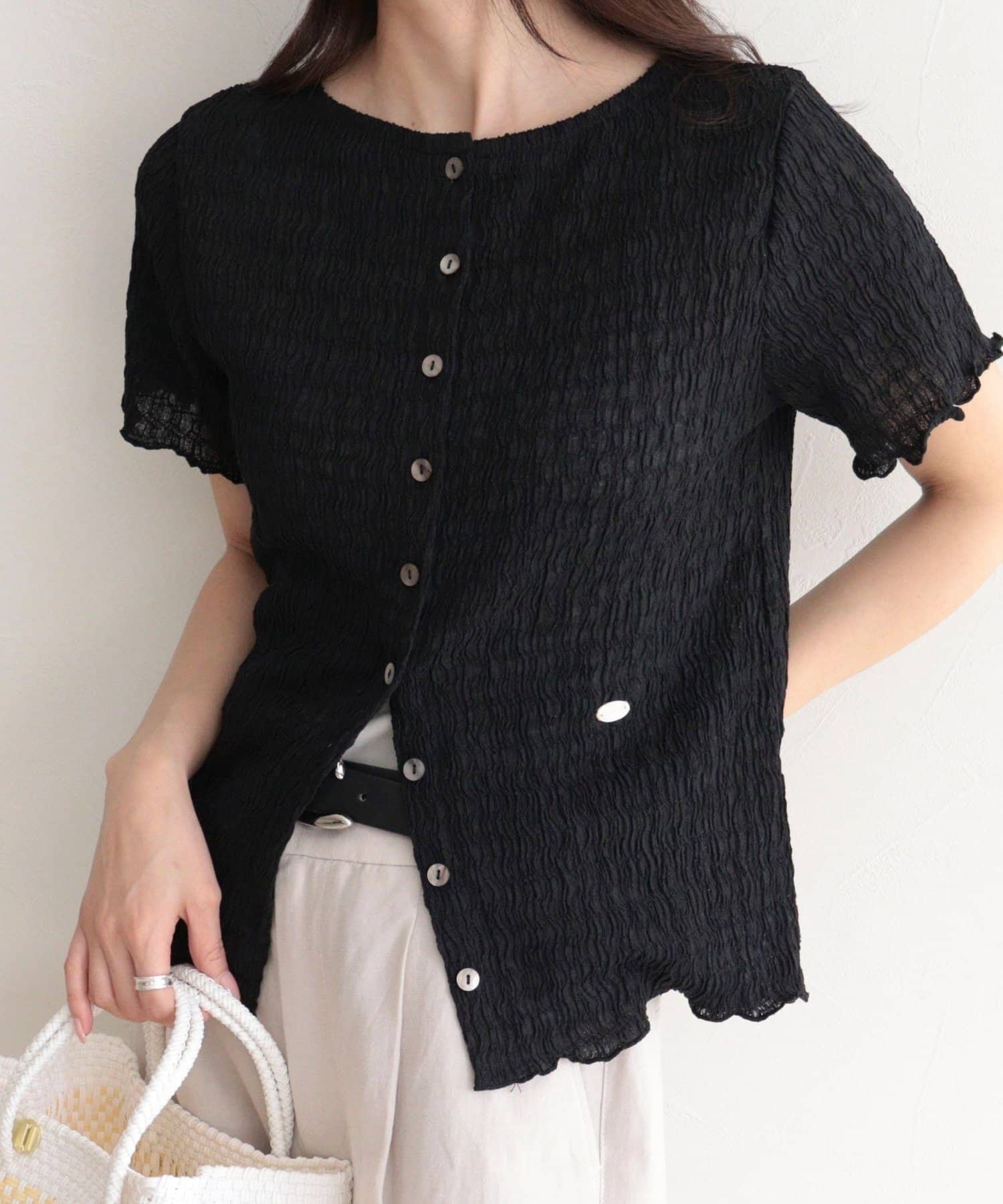 FREDY & GLOSTER(フレディ アンド グロスター) ポコポコ前開きプルオーバーカットソー