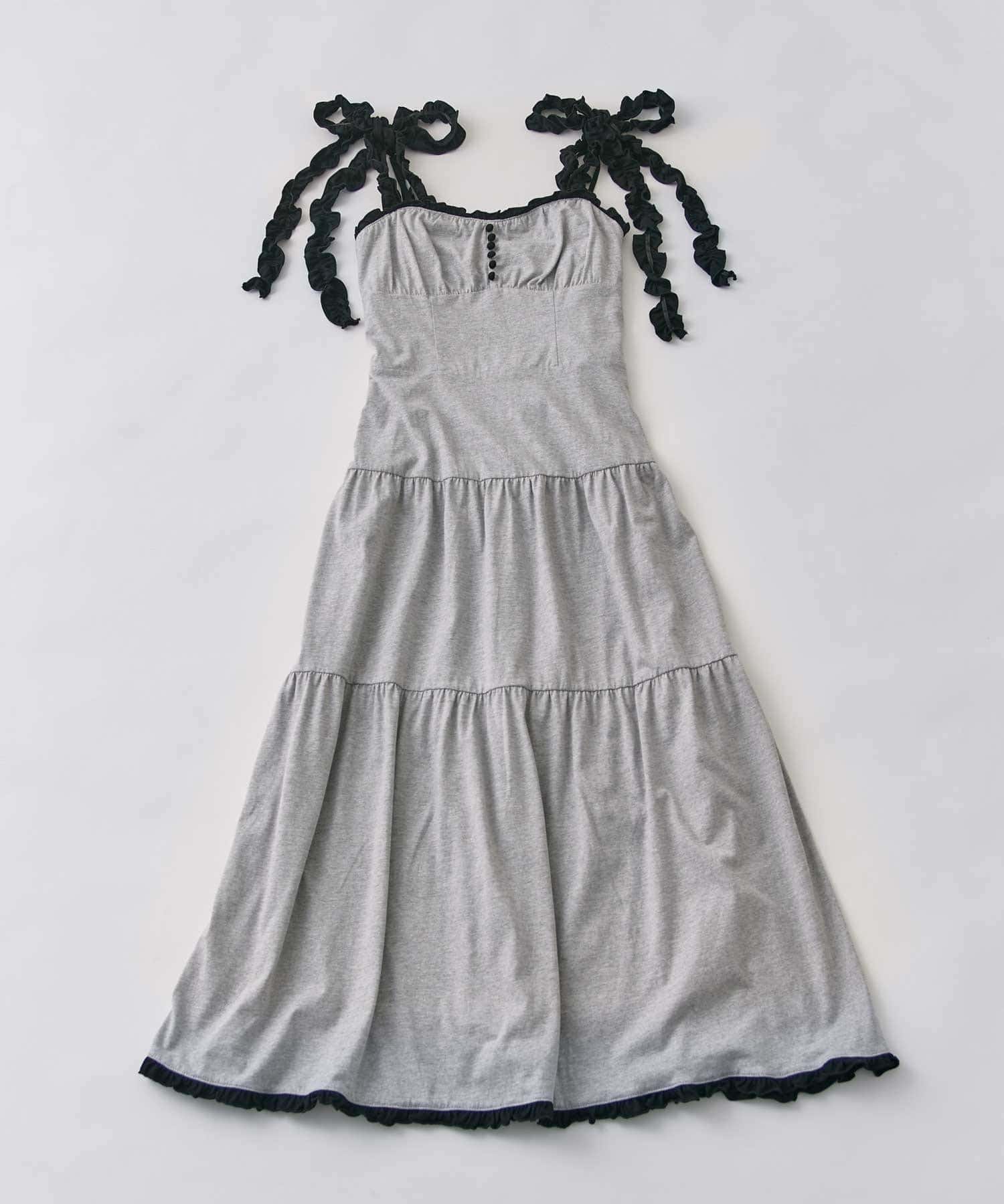 Belle Charme(ベルシャルム) Soft Frill Cami Long Onepice