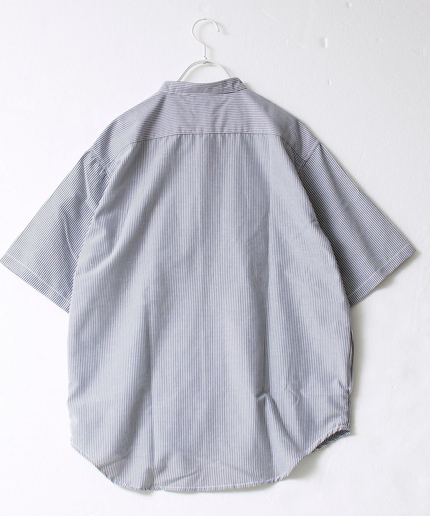 FREDY & GLOSTER(フレディ アンド グロスター) 【FREDYMAC/フレディマック】フロッキープリントバンドカラーS/Sシャツ