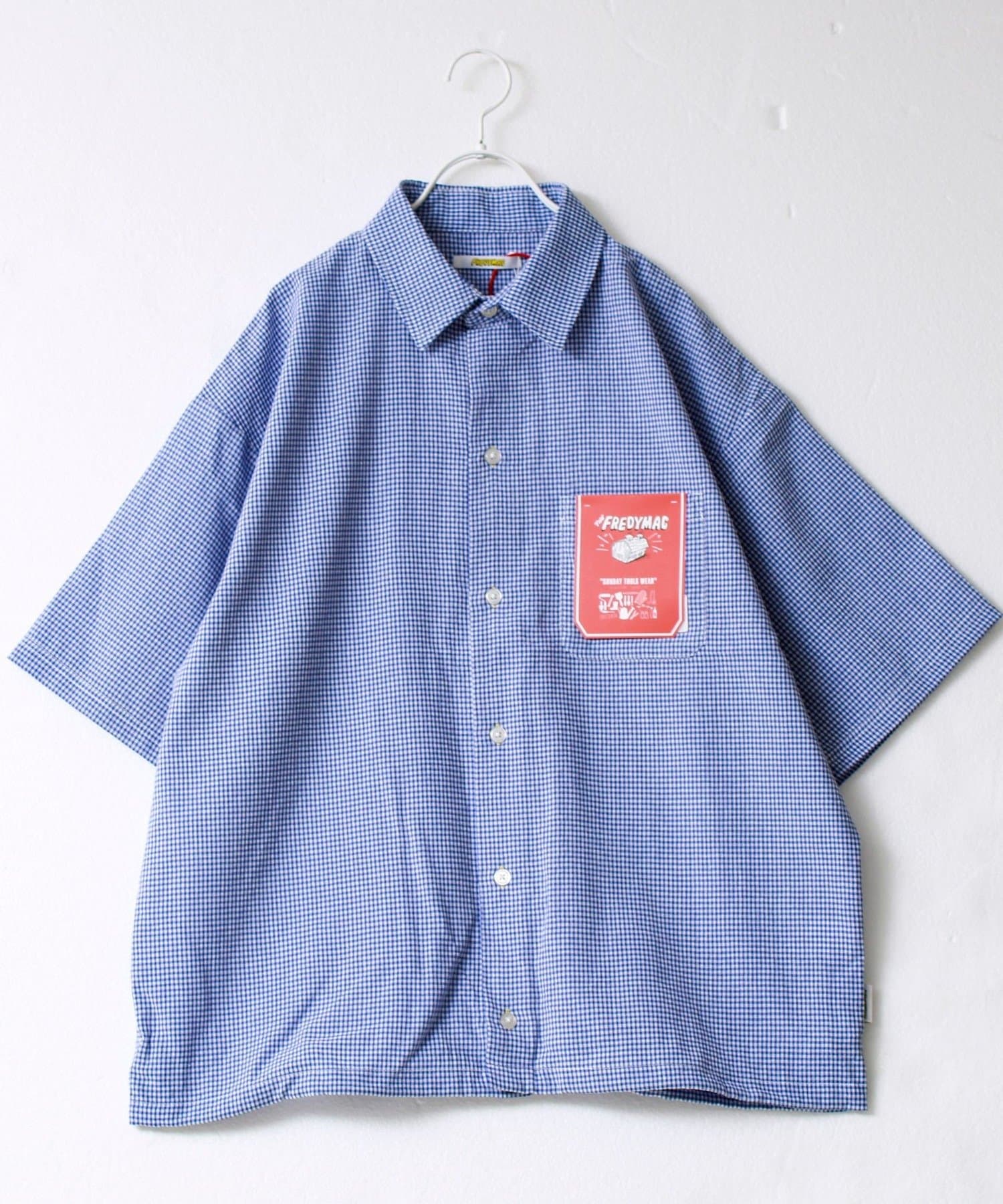 FREDY & GLOSTER(フレディ アンド グロスター) 【FREDYMAC/フレディマック】シアサッカーチェックS/Sシャツ