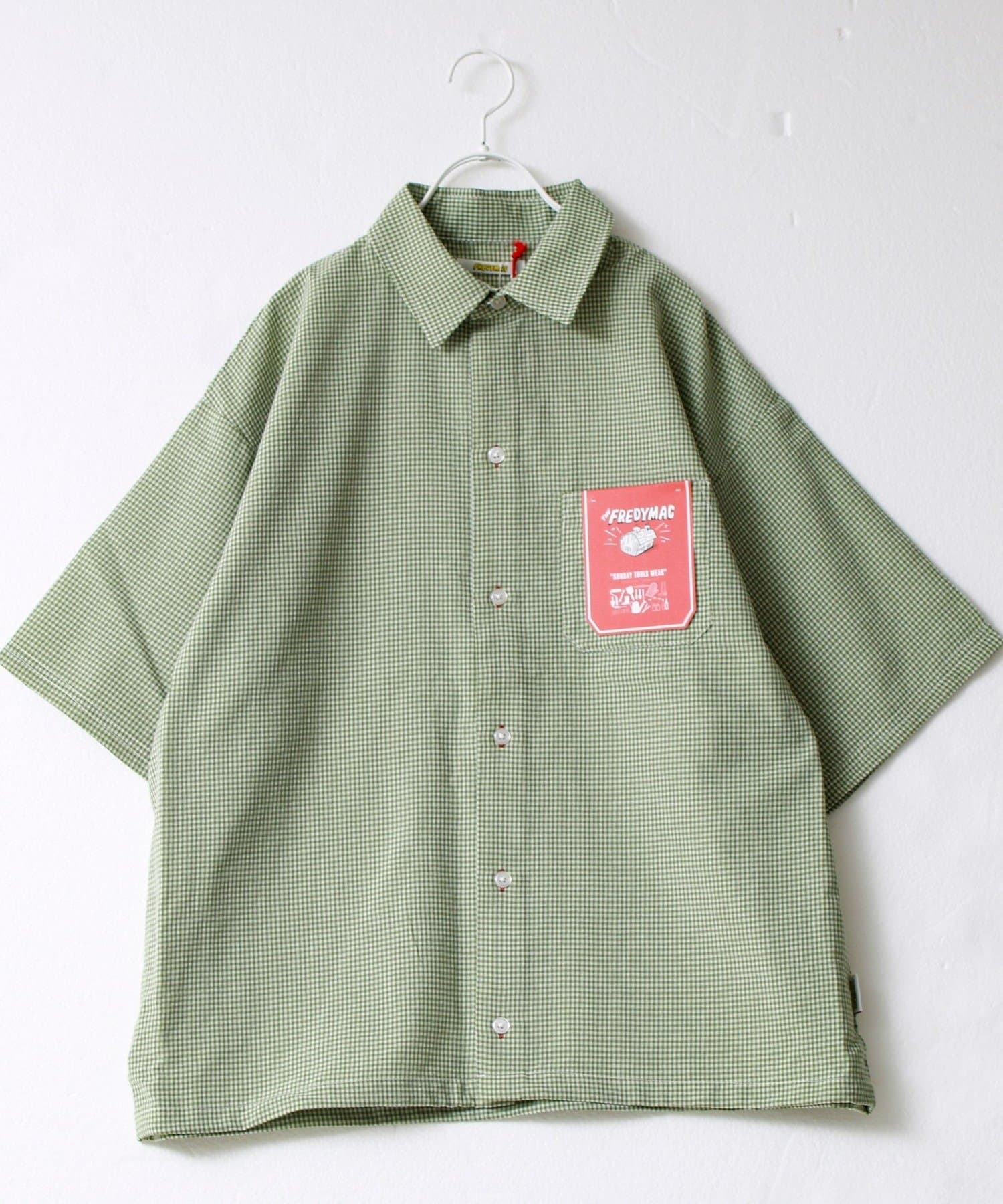 FREDY & GLOSTER(フレディ アンド グロスター) 【FREDYMAC/フレディマック】シアサッカーチェックS/Sシャツ