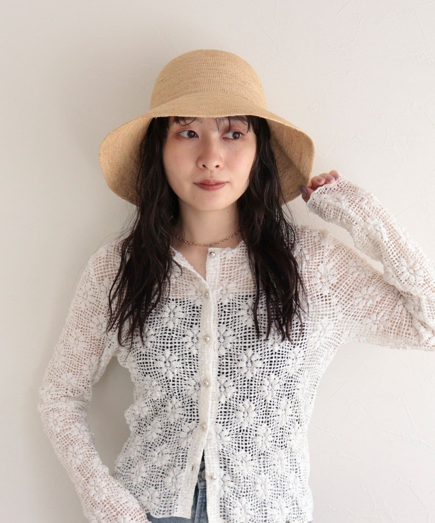 FREDY & GLOSTER(フレディ アンド グロスター) ラフィアつば広ハット