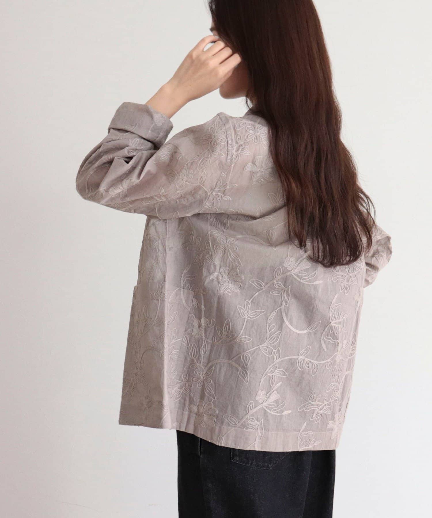 FREDY & GLOSTER(フレディ アンド グロスター) 【MADE IN INDIA】シアー刺繍ジャケット