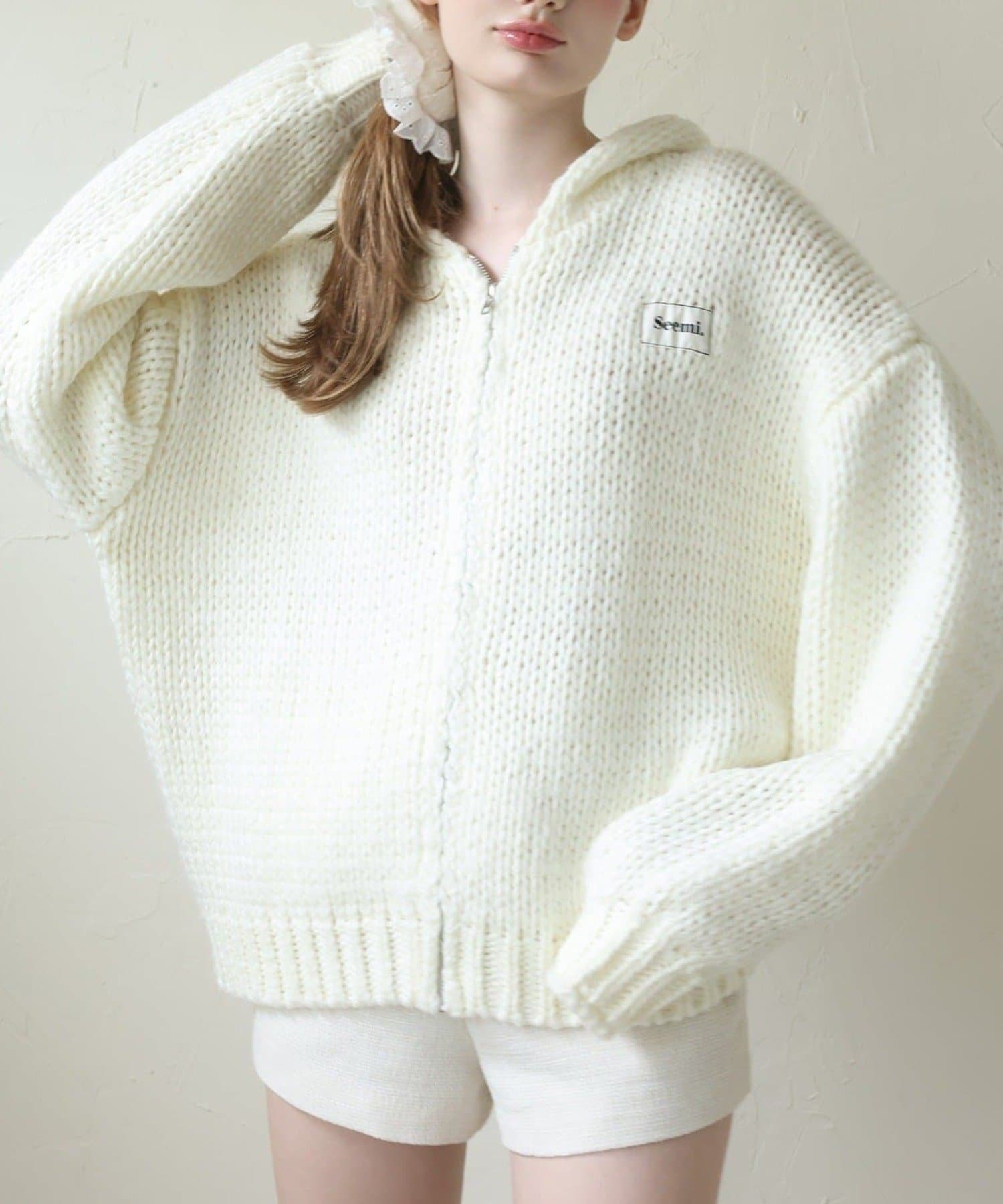 NICE CLAUP / OLIVE des OLIVE OUTLET(ナイスクラップ  / オリーブ デ オリーブ アウトレット) 【Ｓｅｅｍｉ】ローゲージパーカー