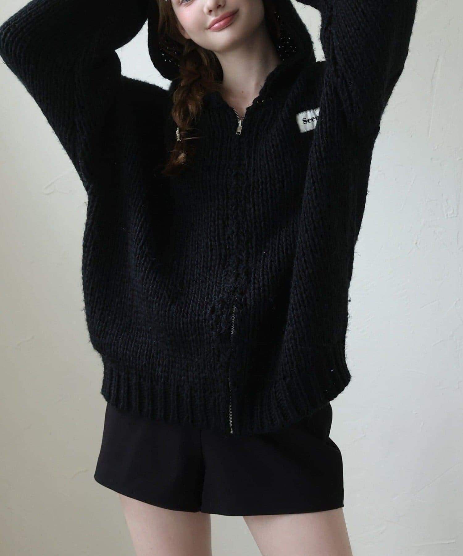 NICE CLAUP / OLIVE des OLIVE OUTLET(ナイスクラップ  / オリーブ デ オリーブ アウトレット) 【Ｓｅｅｍｉ】ローゲージパーカー