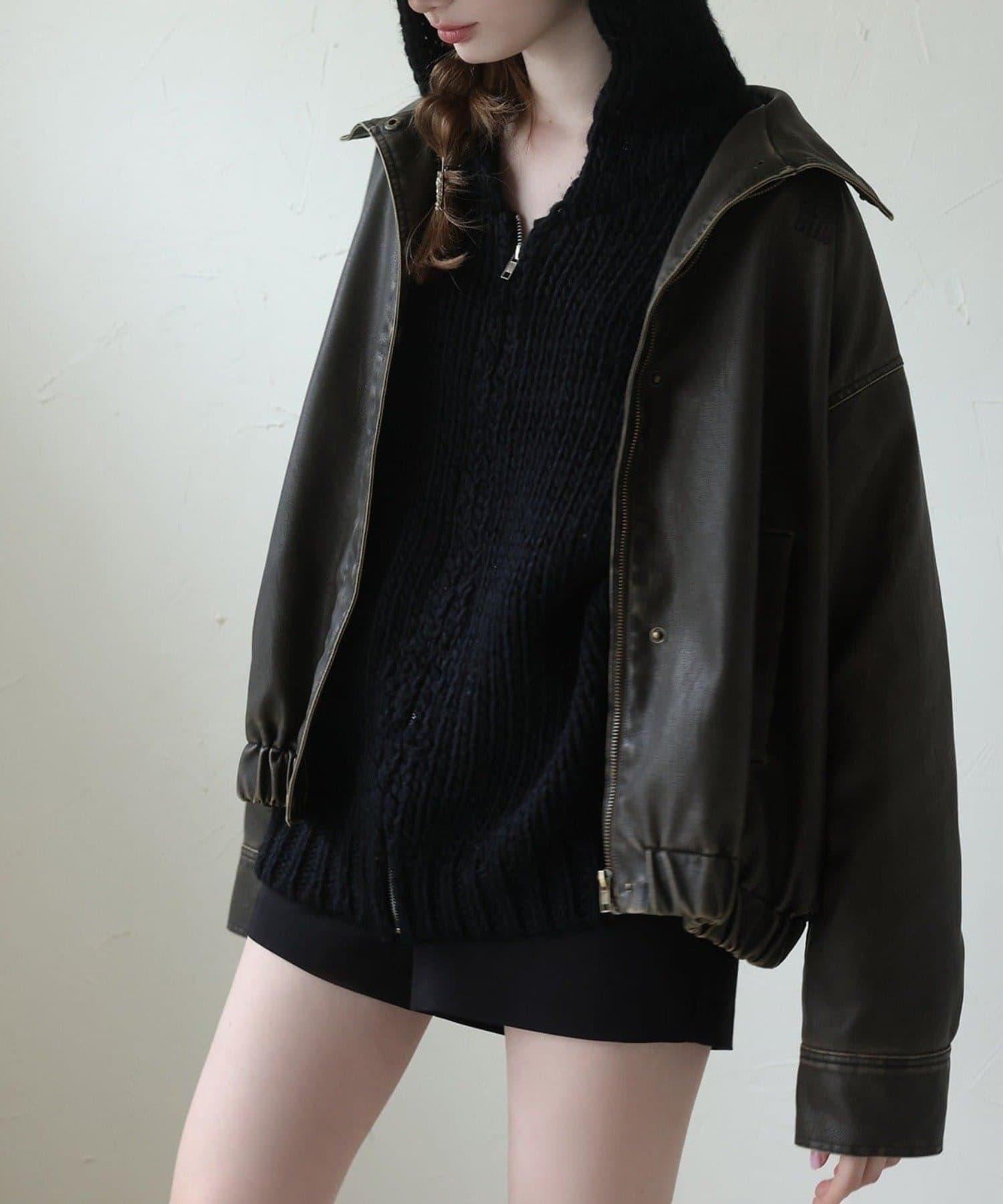 NICE CLAUP / OLIVE des OLIVE OUTLET(ナイスクラップ  / オリーブ デ オリーブ アウトレット) 【Ｓｅｅｍｉ】ローゲージパーカー