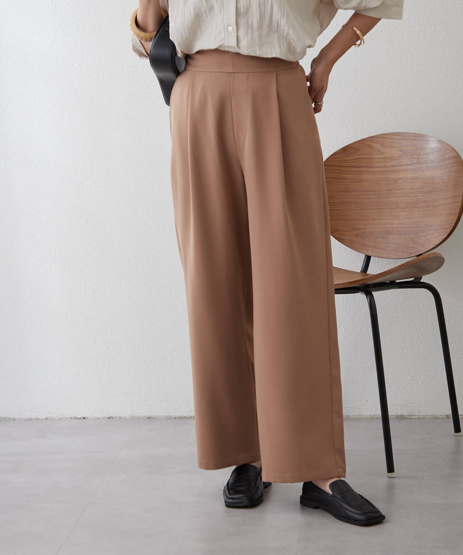 NICE CLAUP / OLIVE des OLIVE OUTLET(ナイスクラップ  / オリーブ デ オリーブ アウトレット) 【RMAF】《低身長サイズあり》ウエストすっきりパンツ