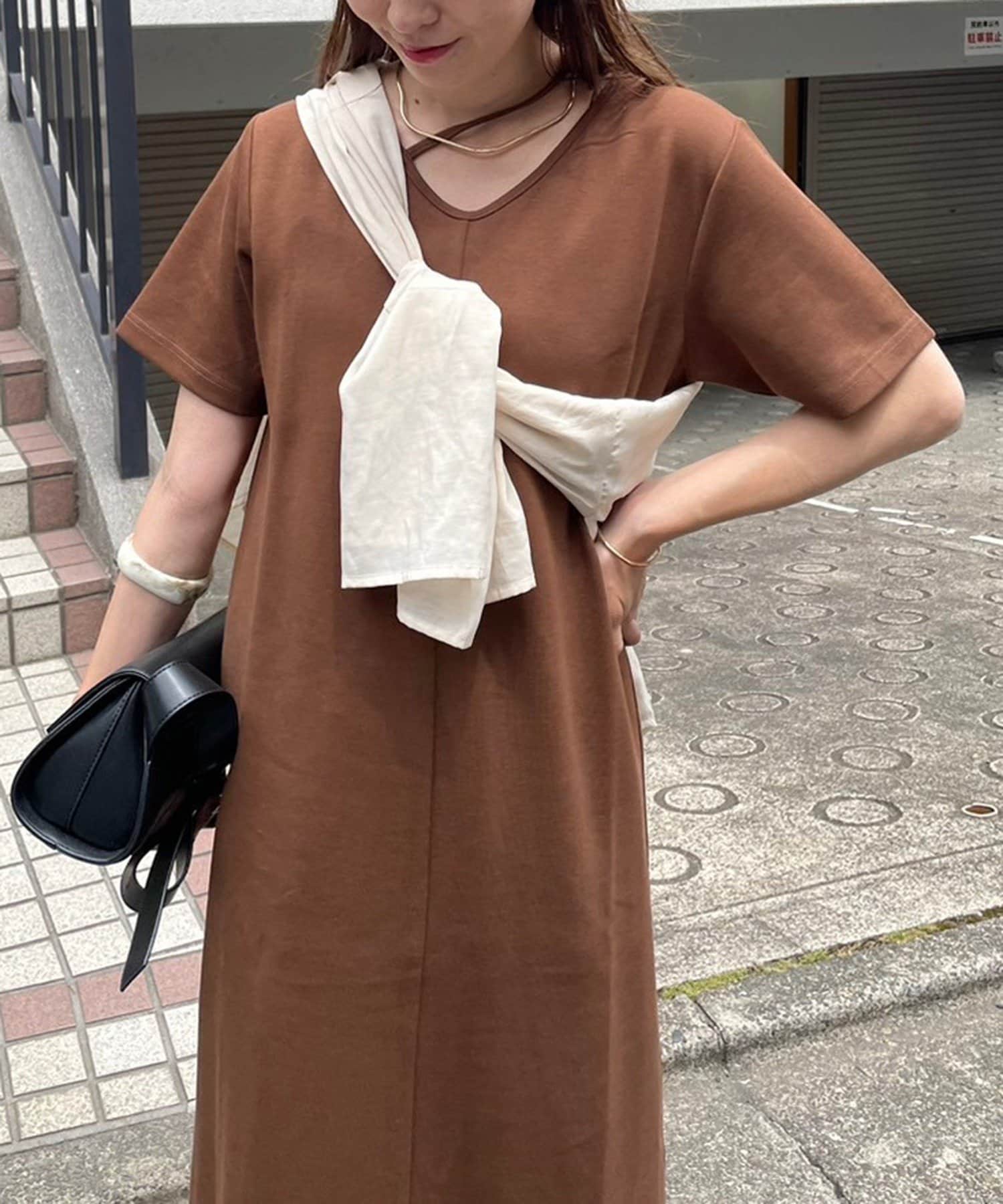 NICE CLAUP / OLIVE des OLIVE OUTLET(ナイスクラップ  / オリーブ デ オリーブ アウトレット) 【RMAF】前後２ＷＡＹカットワンピ