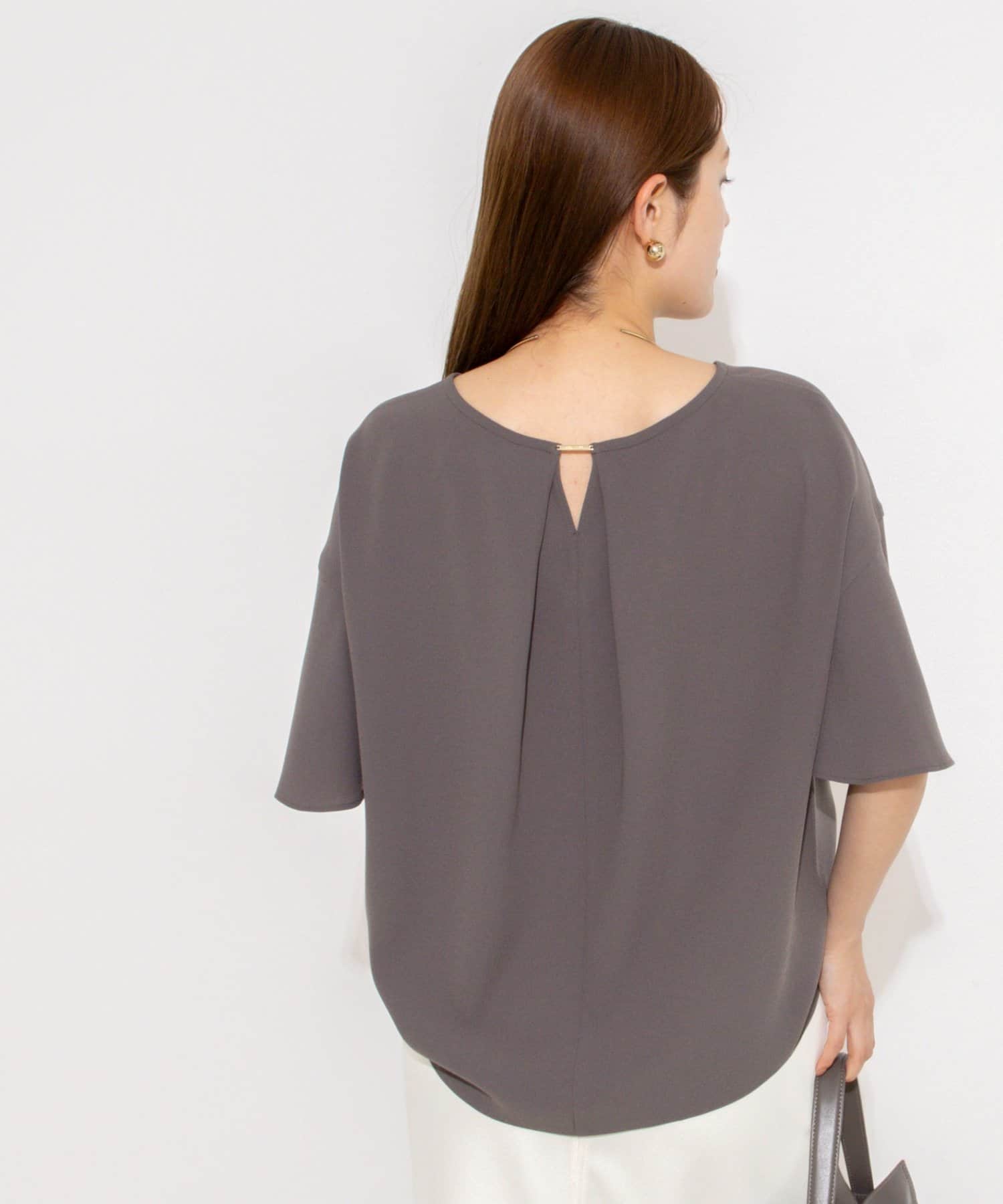 NOLLEY'S(ノーリーズ) 【WEB限定】ウォッシャブルストレッチジョーゼットラッフル袖ブラウス