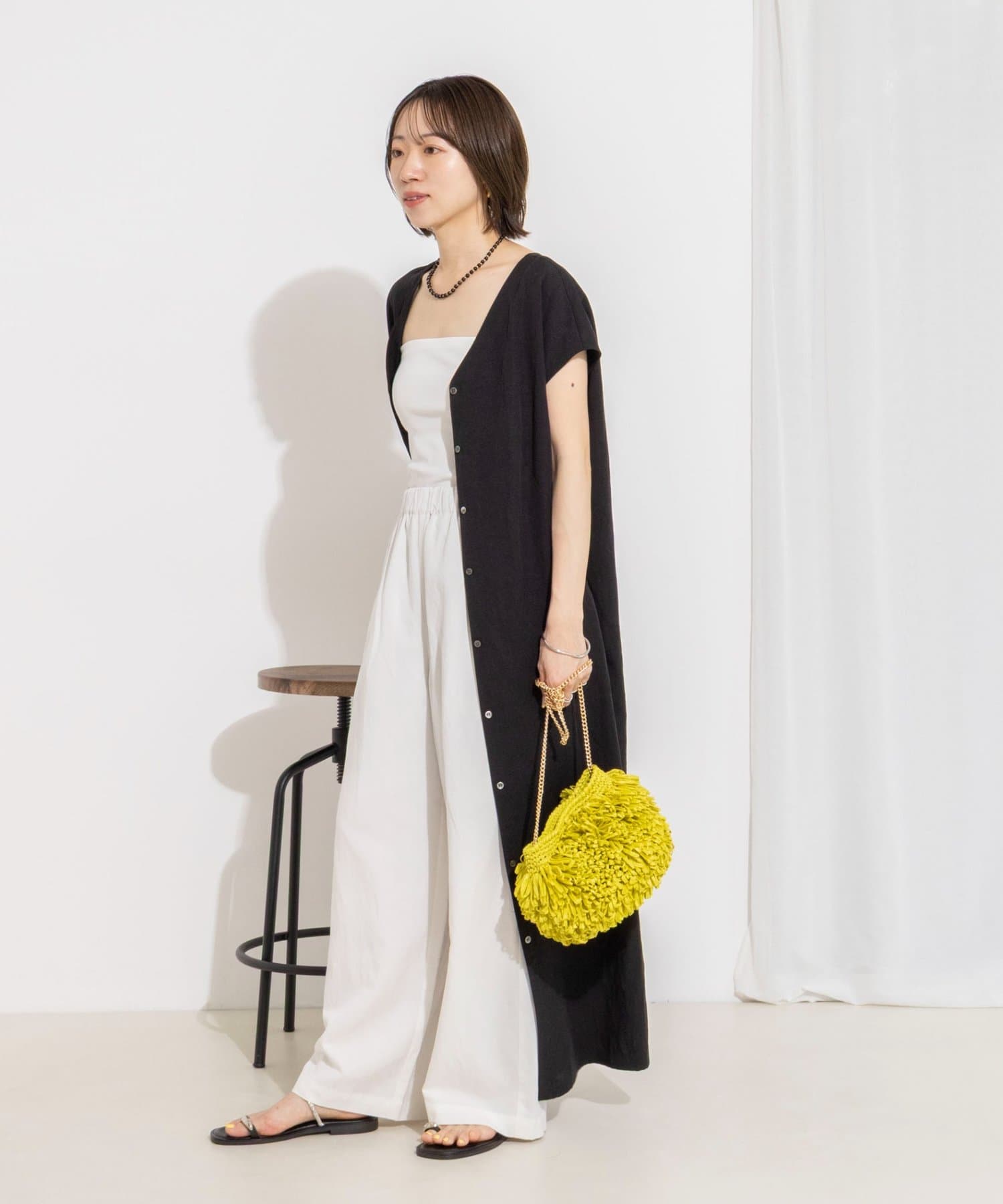 NOLLEY'S(ノーリーズ) ウォッシャブルセルロースリネン2WAYワンピース