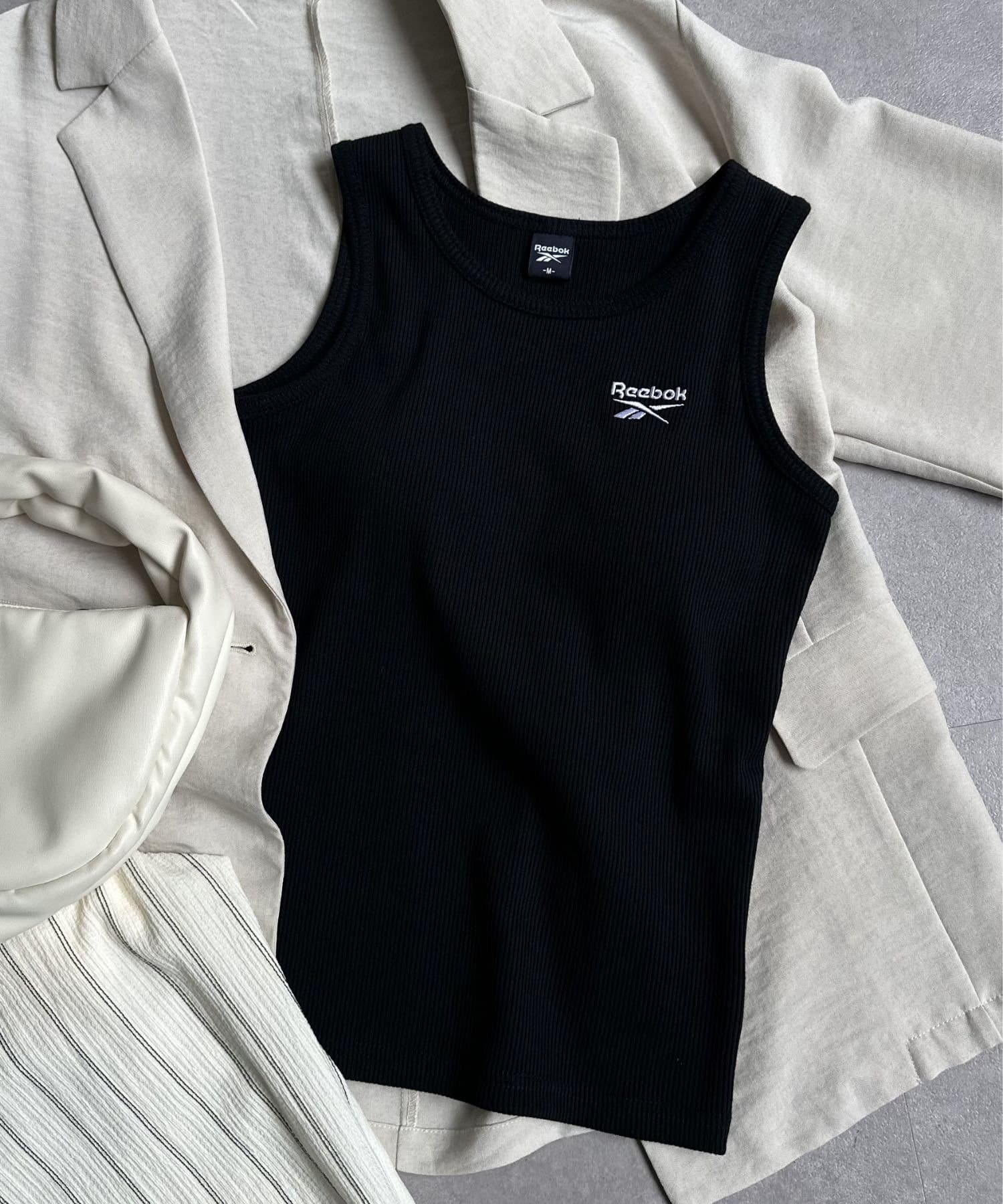 LOCUST(ローカスト) 【WEB限定】【Reebok】テレコリブカップ付タンクトップ