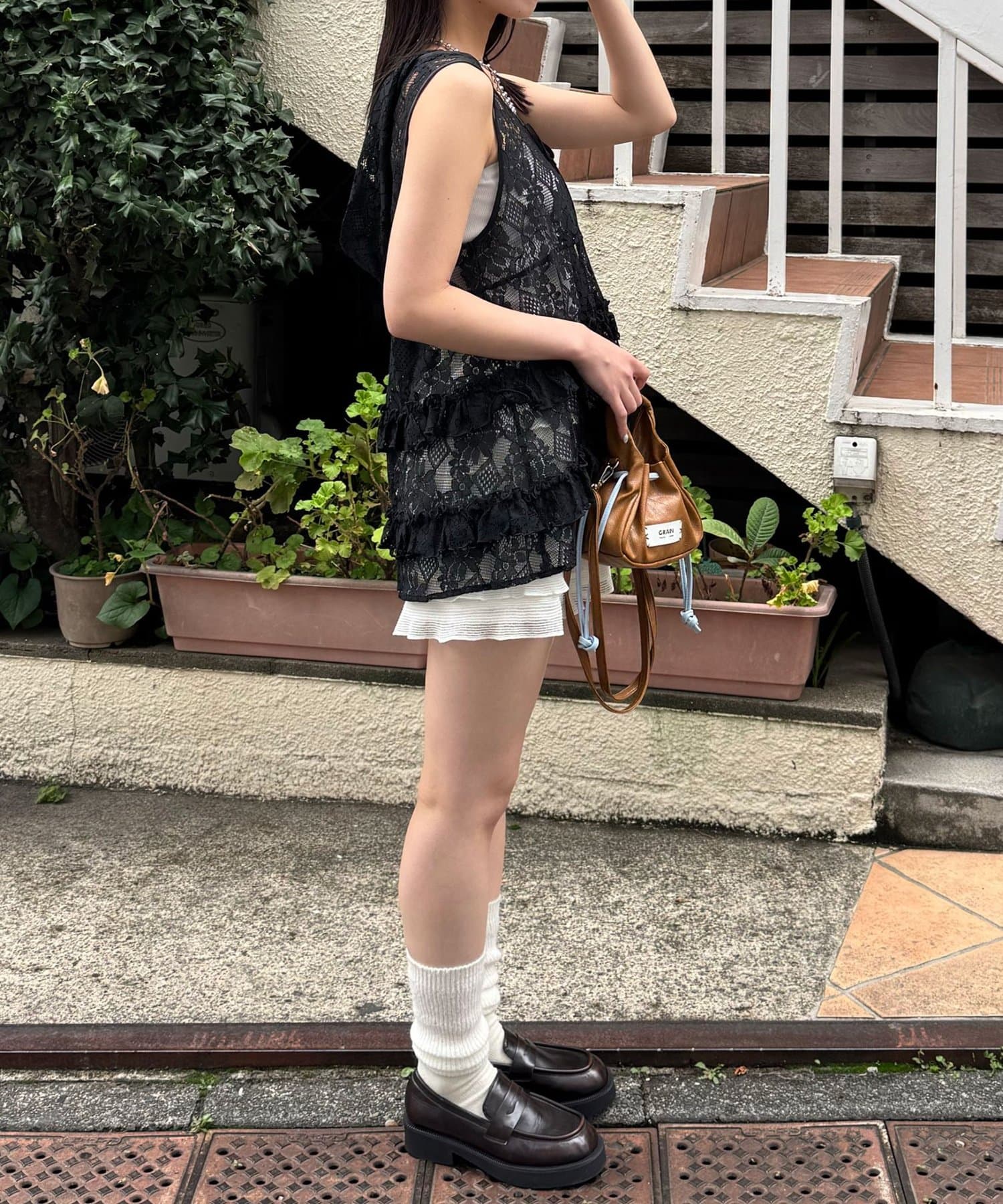 CIAOPANIC(チャオパニック) フリフリレースフードベスト