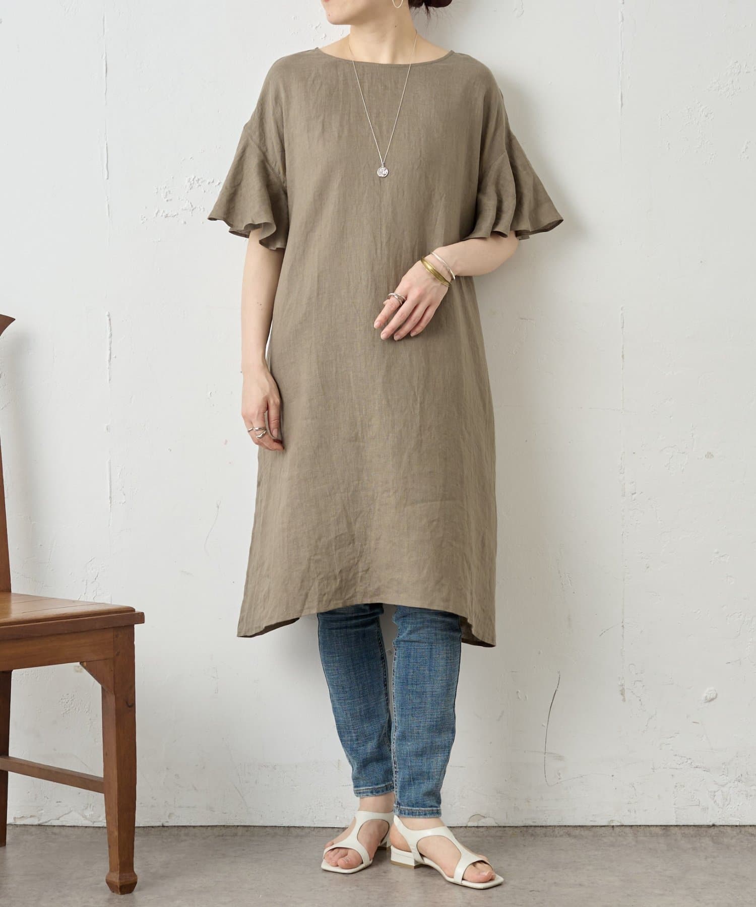 BEARDSLEY(ビアズリー) リネンワンピース