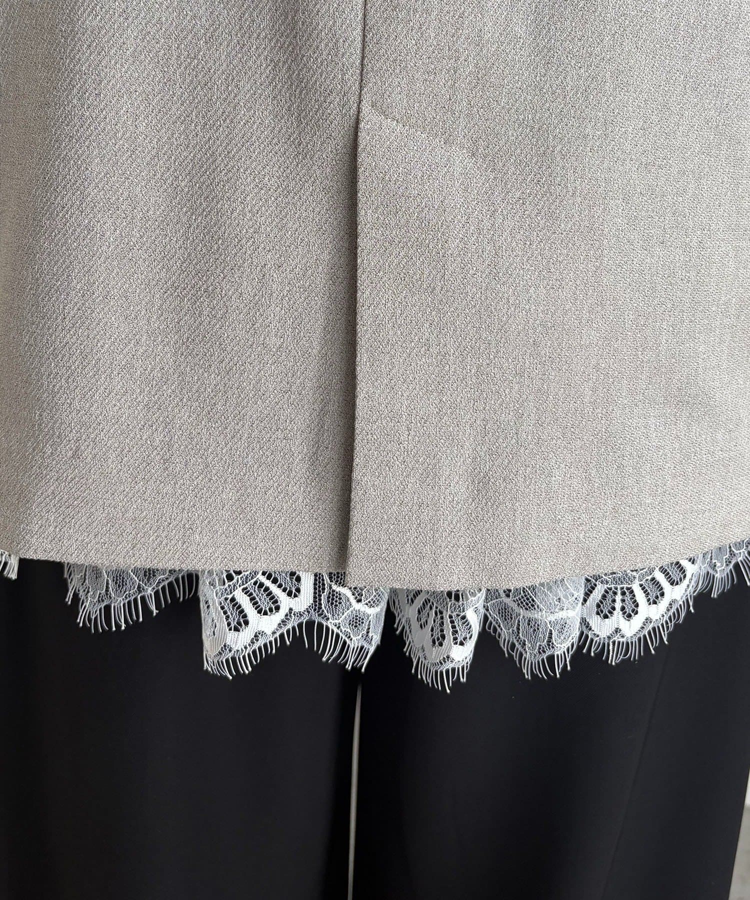 CAPRICIEUX LE'MAGE(カプリシュレマージュ) 【防シワ/手洗い可/伸縮性◎】〈C.L〉リネンタッチハーフスリーブジャケット