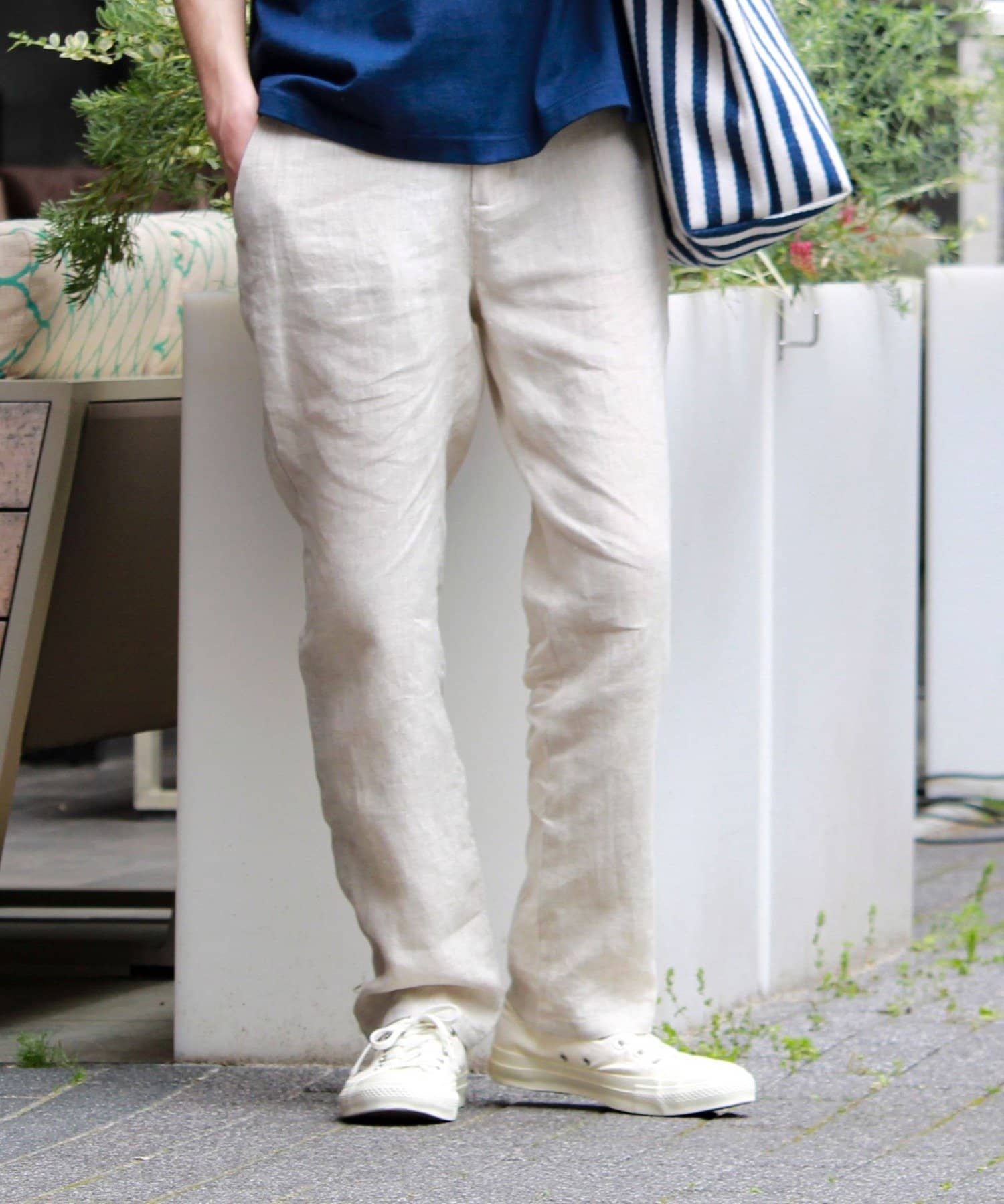 FREDY & GLOSTER(フレディ アンド グロスター) 【リネン100％/夏の定番】リネンイージーパンツ