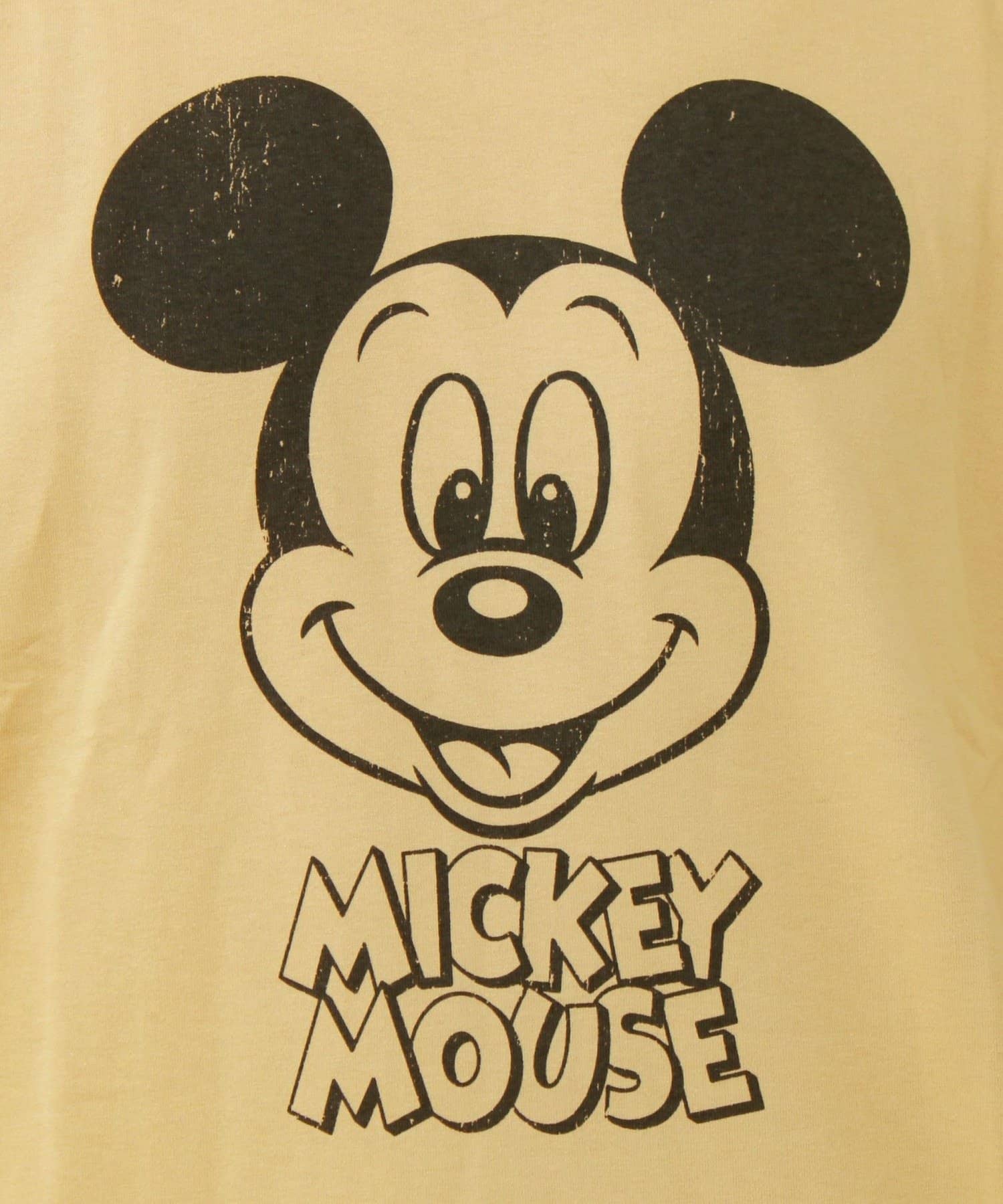 FREDY & GLOSTER(フレディ アンド グロスター) 【前後で映える】ミッキーフェイス＆ロゴプリントT