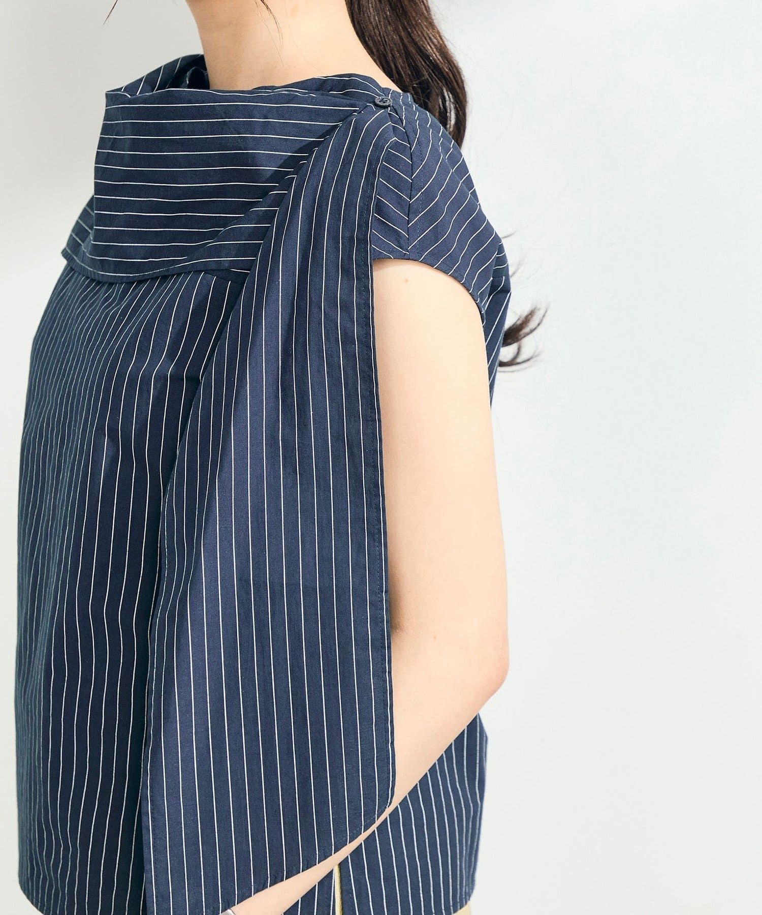 FREDY & GLOSTER(フレディ アンド グロスター) ストライプアレンジカラーブラウス