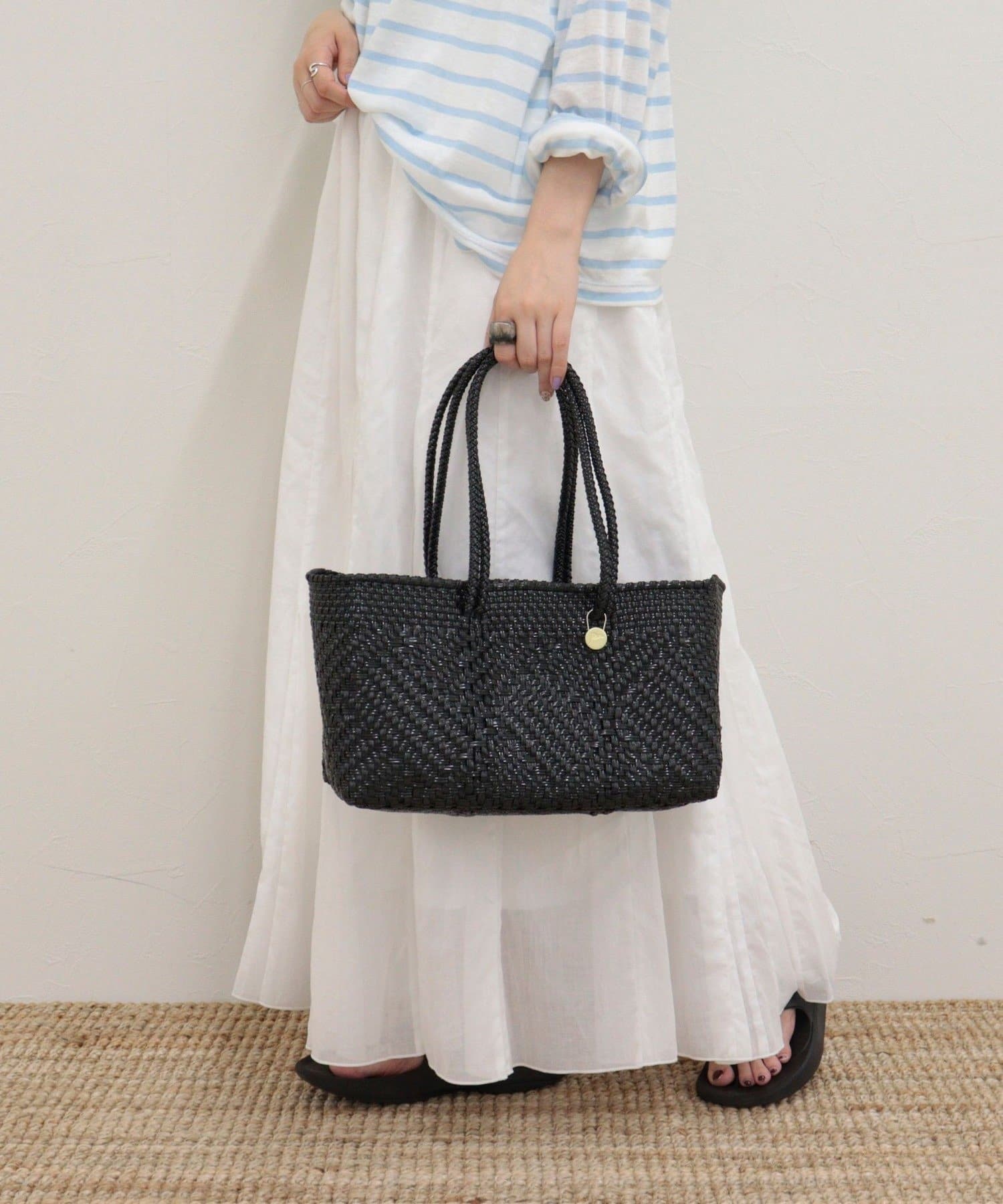 FREDY & GLOSTER(フレディ アンド グロスター) 【Letra/レトラ】横長ミディハンドルメルカドバッグ