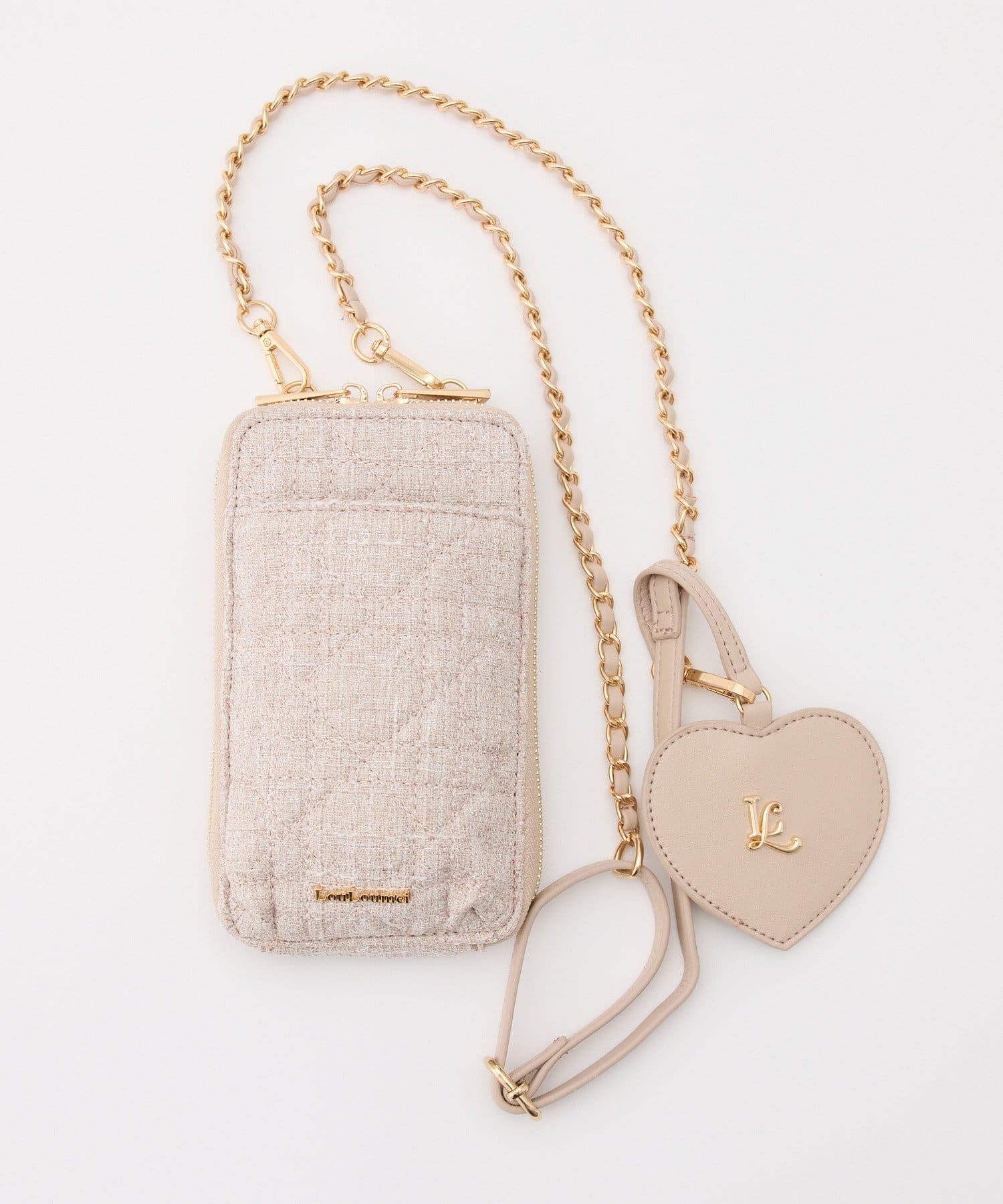 one after another NICE CLAUP(ワンアフターアナザー ナイスクラップ) 【LouLoumei】アクスタ入れポケット内蔵スマホショルダー／ハートミラー付き