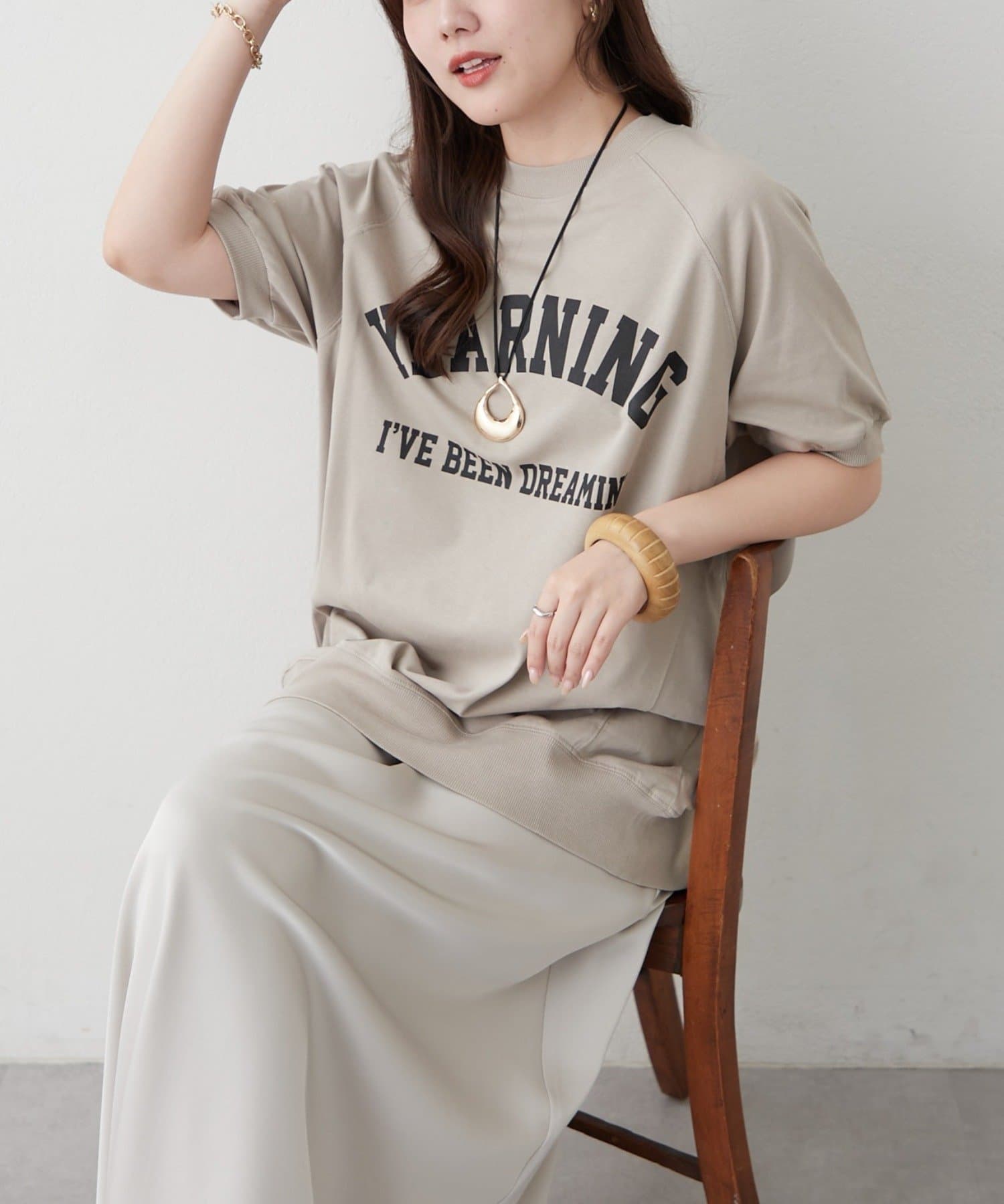 Remind me and forever(リマインドミーアンドフォーエバー) カジュアルコーデのマストアイテム、大人ロゴBIGＴシャツ