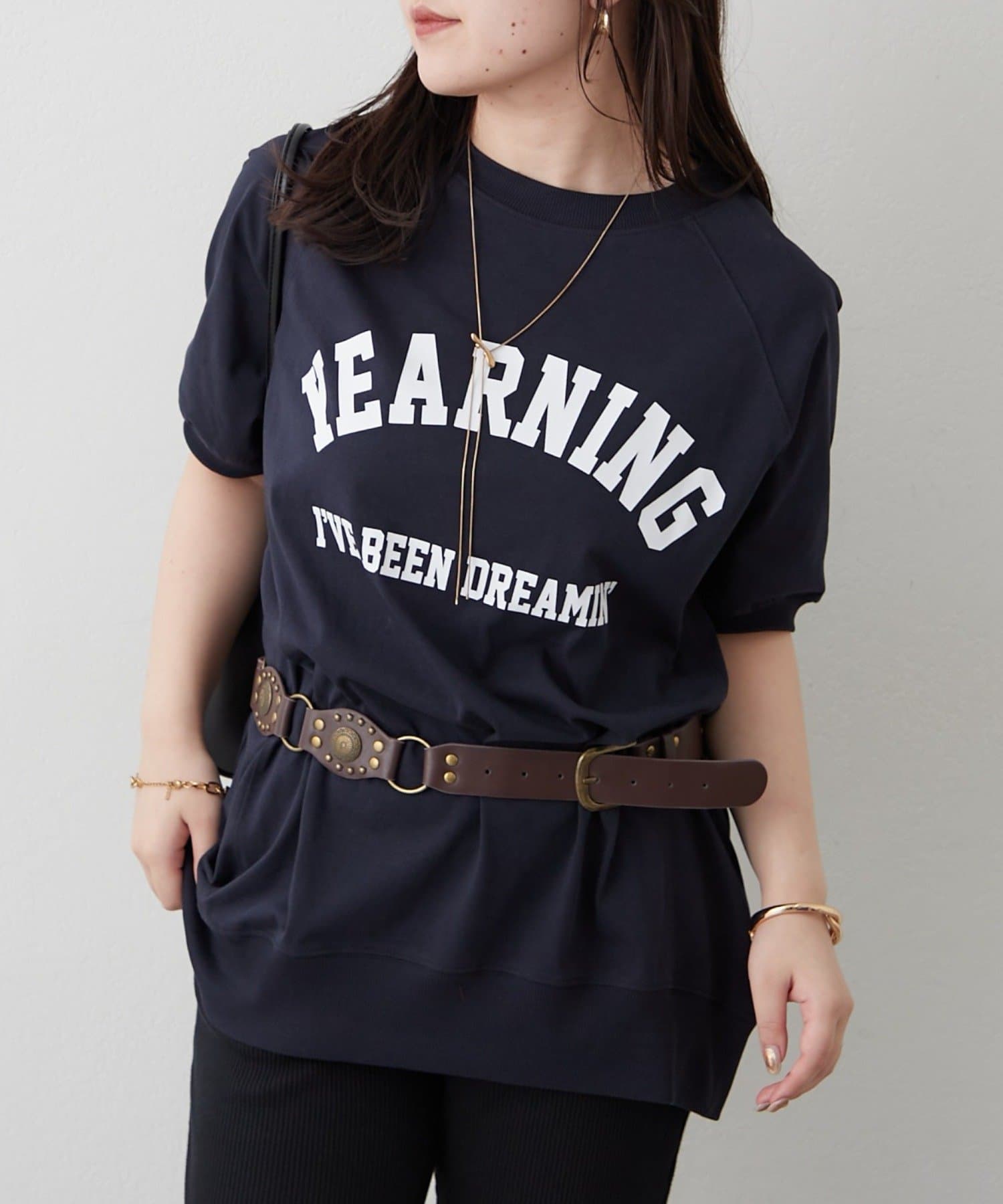 Remind me and forever(リマインドミーアンドフォーエバー) カジュアルコーデのマストアイテム、大人ロゴBIGＴシャツ