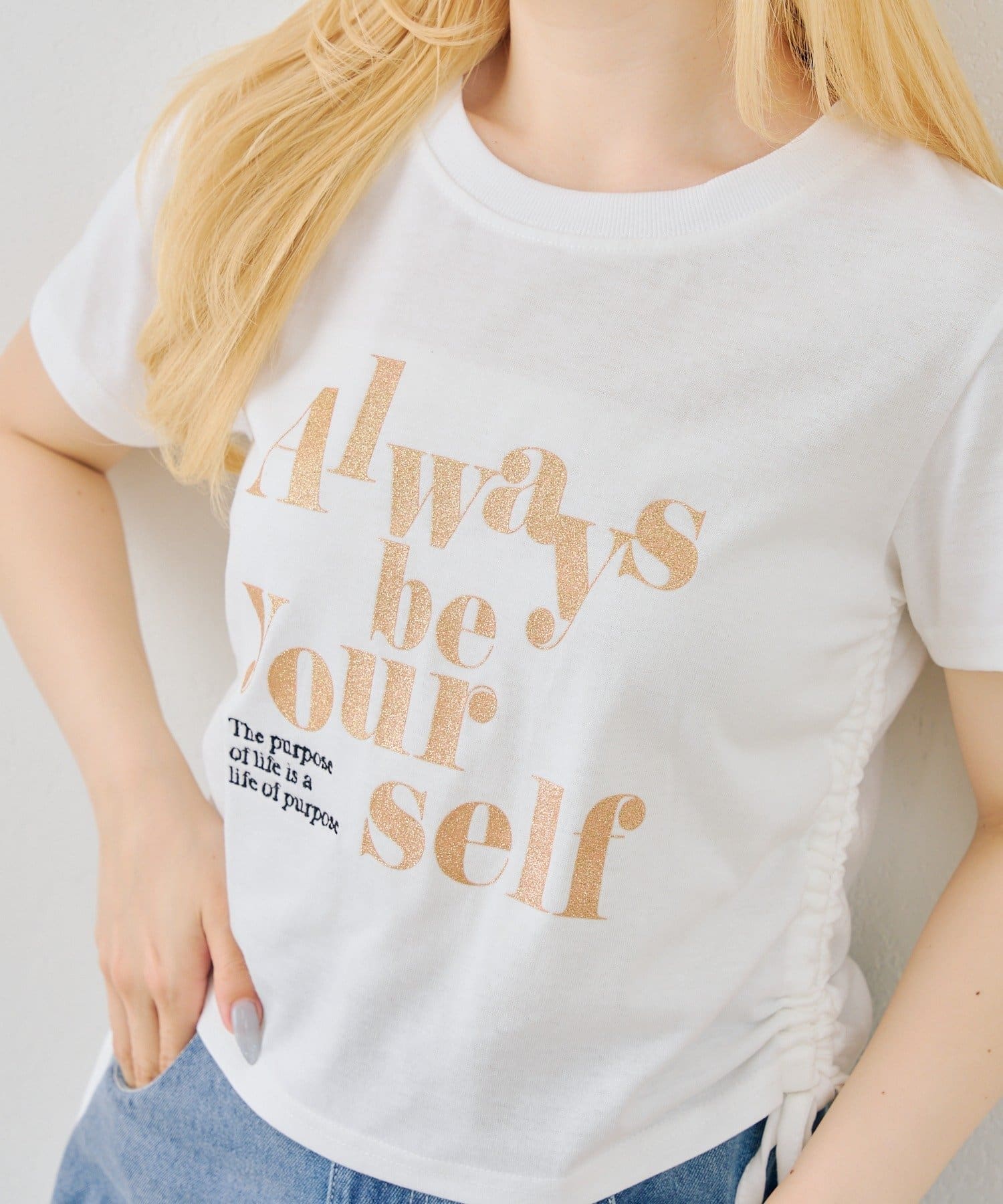 NICE CLAUP / OLIVE des OLIVE OUTLET(ナイスクラップ  / オリーブ デ オリーブ アウトレット) 【continuer】アソートロゴドロストチビＴ