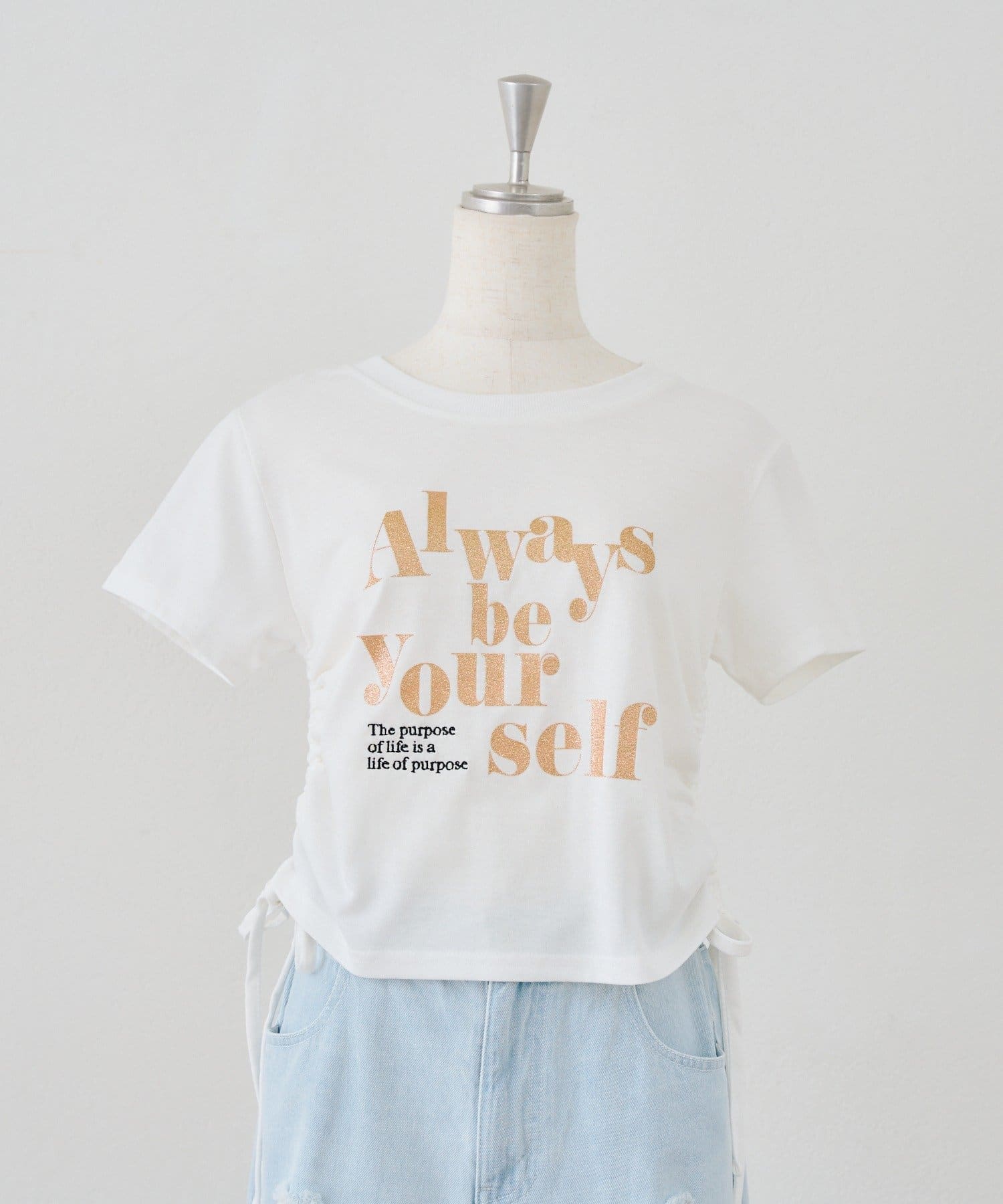 NICE CLAUP / OLIVE des OLIVE OUTLET(ナイスクラップ  / オリーブ デ オリーブ アウトレット) 【continuer】アソートロゴドロストチビＴ