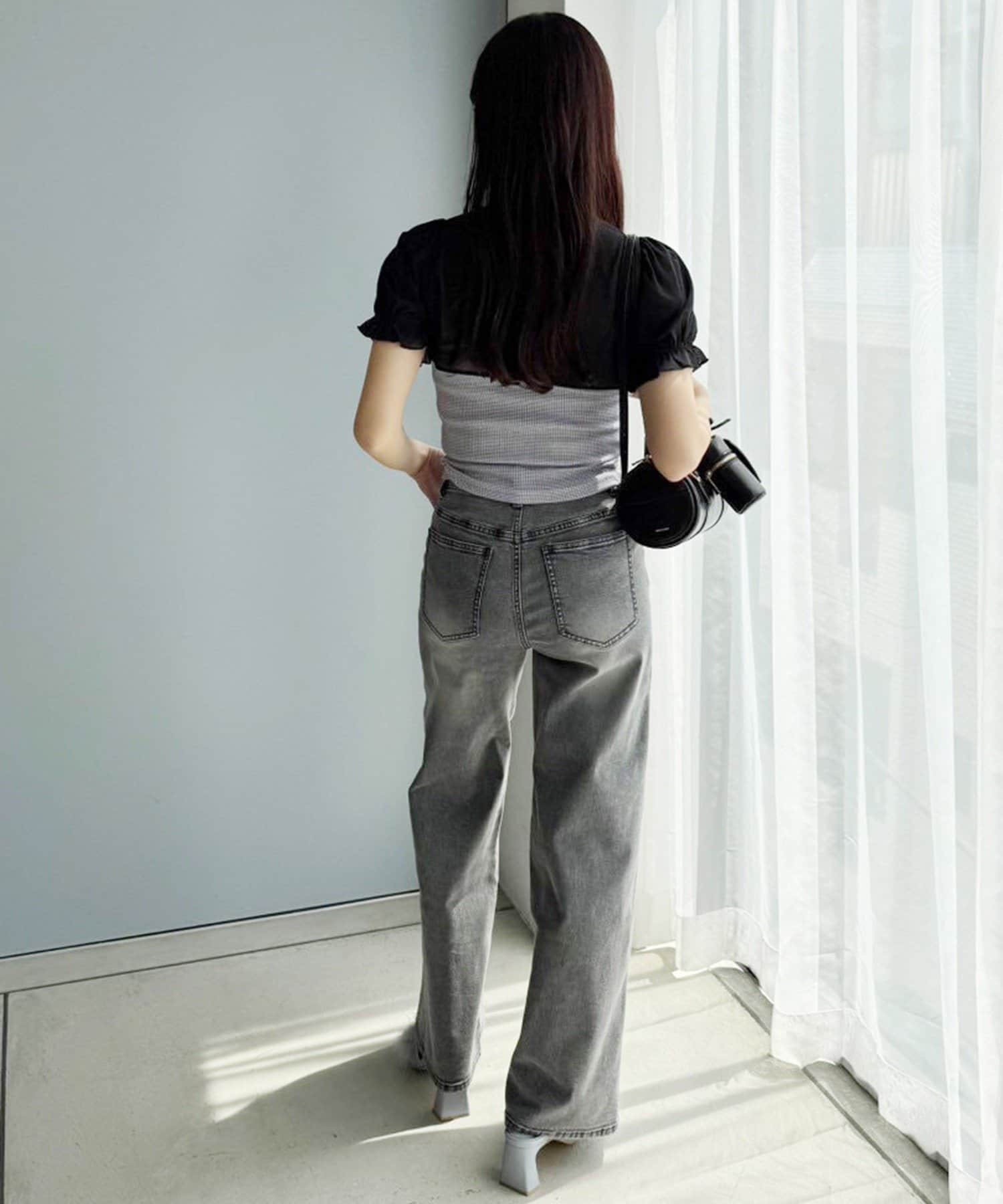 NICE CLAUP / OLIVE des OLIVE OUTLET(ナイスクラップ  / オリーブ デ オリーブ アウトレット) 【one after another】ワイドデニム