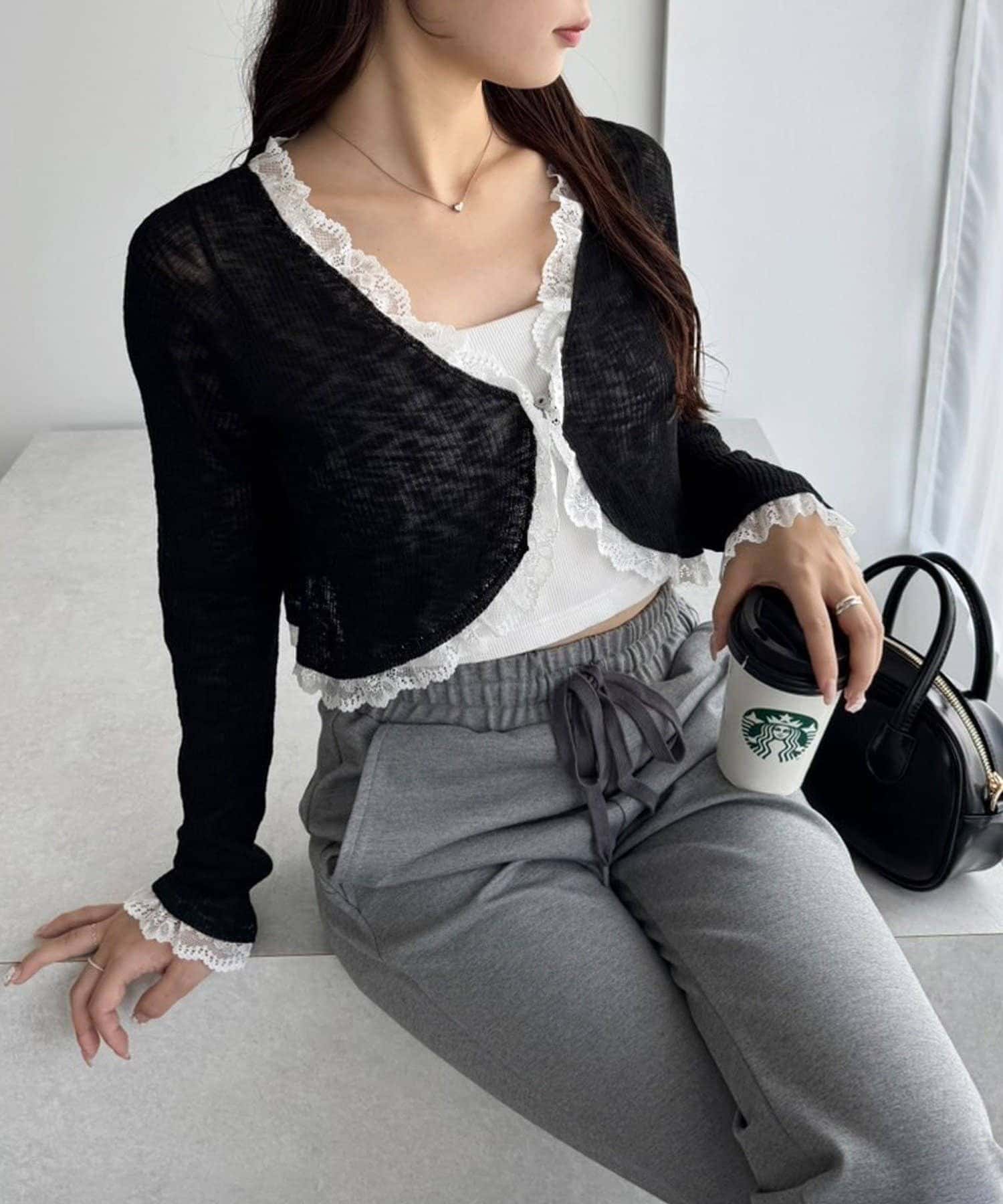 NICE CLAUP / OLIVE des OLIVE OUTLET(ナイスクラップ  / オリーブ デ オリーブ アウトレット) 【one after another】フレアカットパンツ