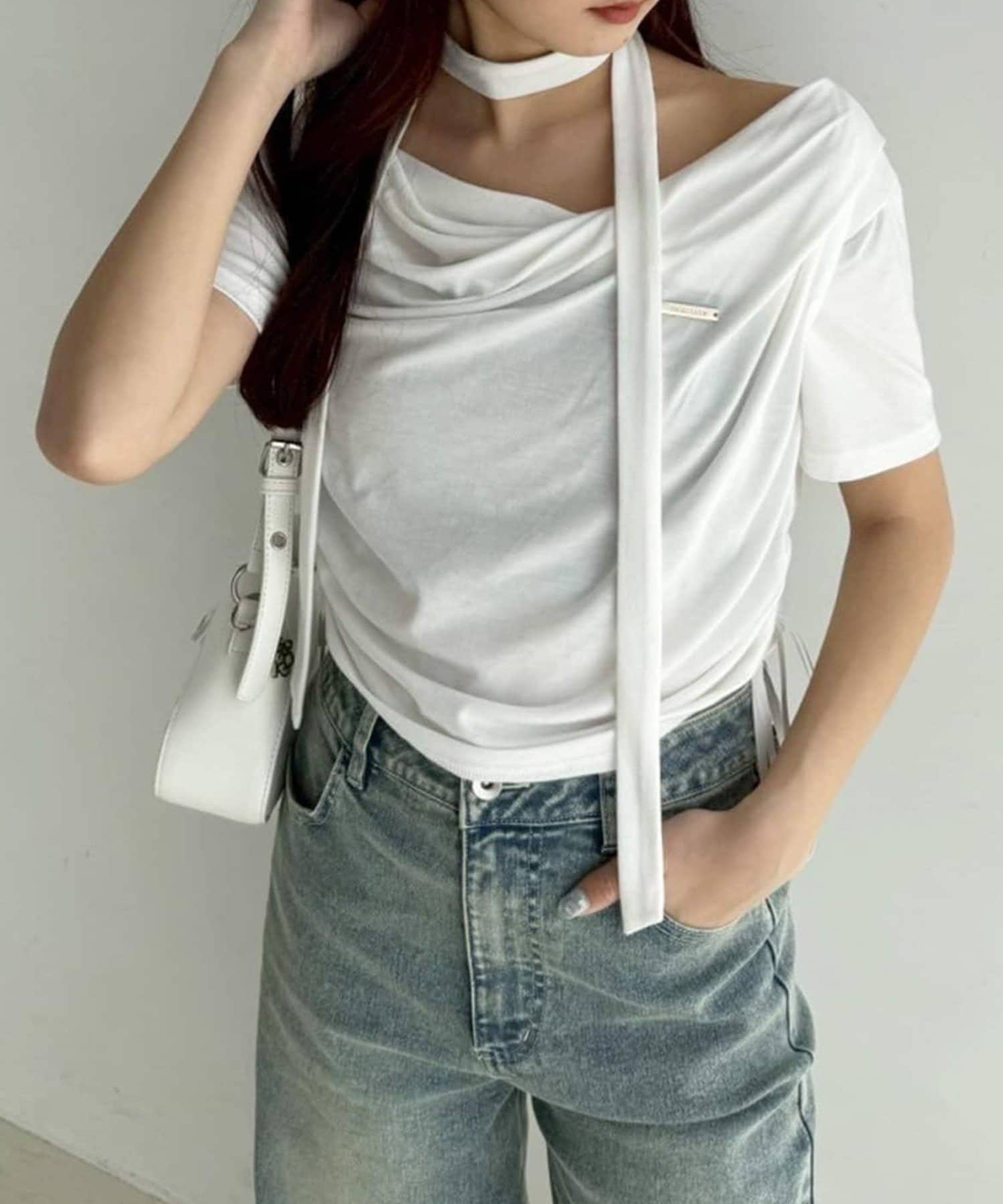 NICE CLAUP / OLIVE des OLIVE OUTLET(ナイスクラップ  / オリーブ デ オリーブ アウトレット) 【one after another】ドロストトップス