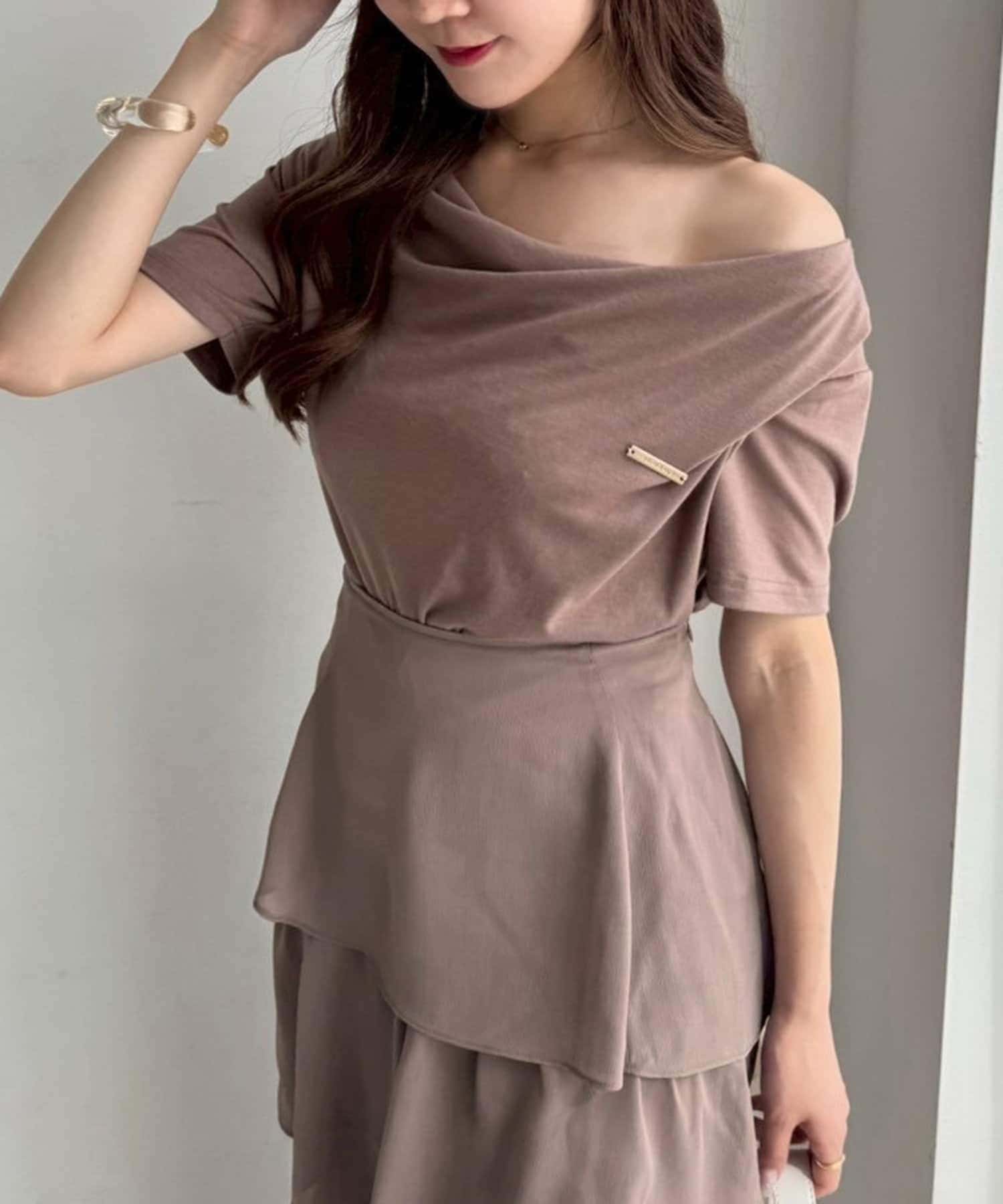 NICE CLAUP / OLIVE des OLIVE OUTLET(ナイスクラップ  / オリーブ デ オリーブ アウトレット) 【one after another】ドロストトップス