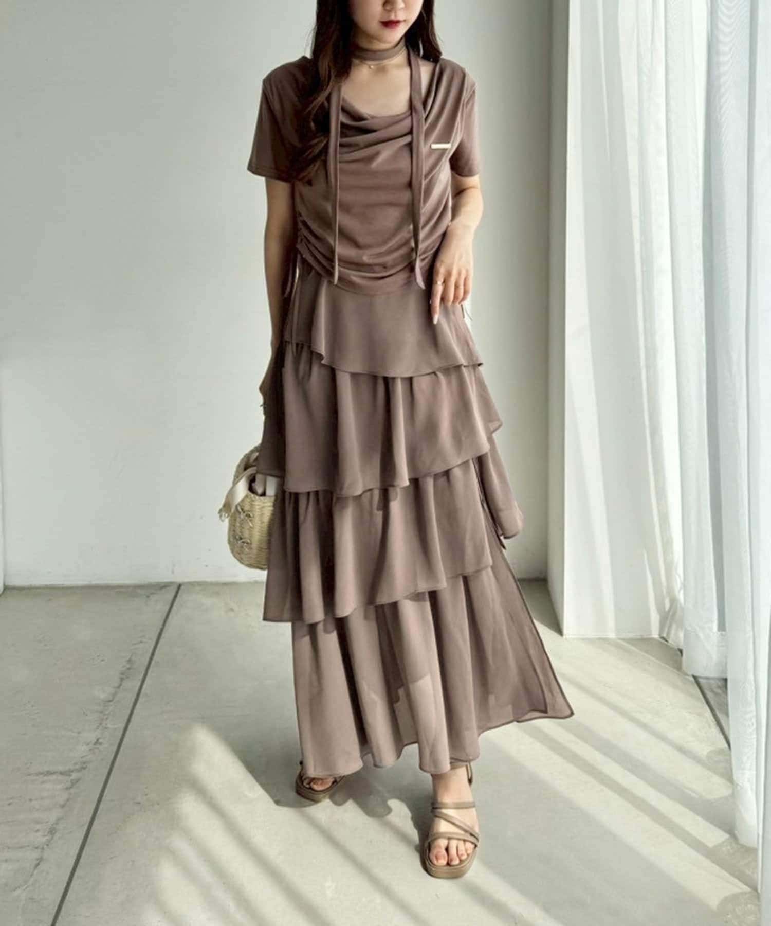 NICE CLAUP / OLIVE des OLIVE OUTLET(ナイスクラップ  / オリーブ デ オリーブ アウトレット) 【one after another】ドロストトップス