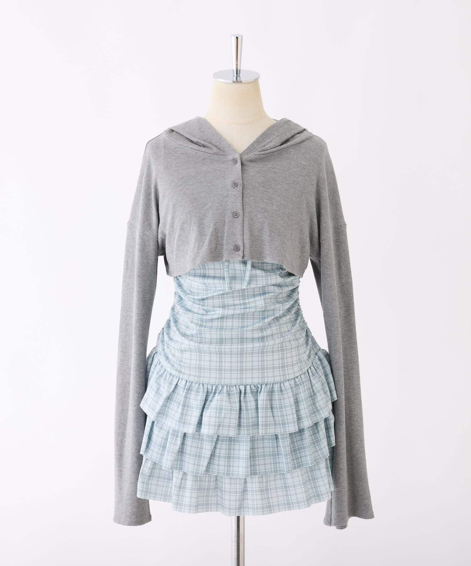 NICE CLAUP / OLIVE des OLIVE OUTLET(ナイスクラップ  / オリーブ デ オリーブ アウトレット) 【one after another】パーカーセットワンピ