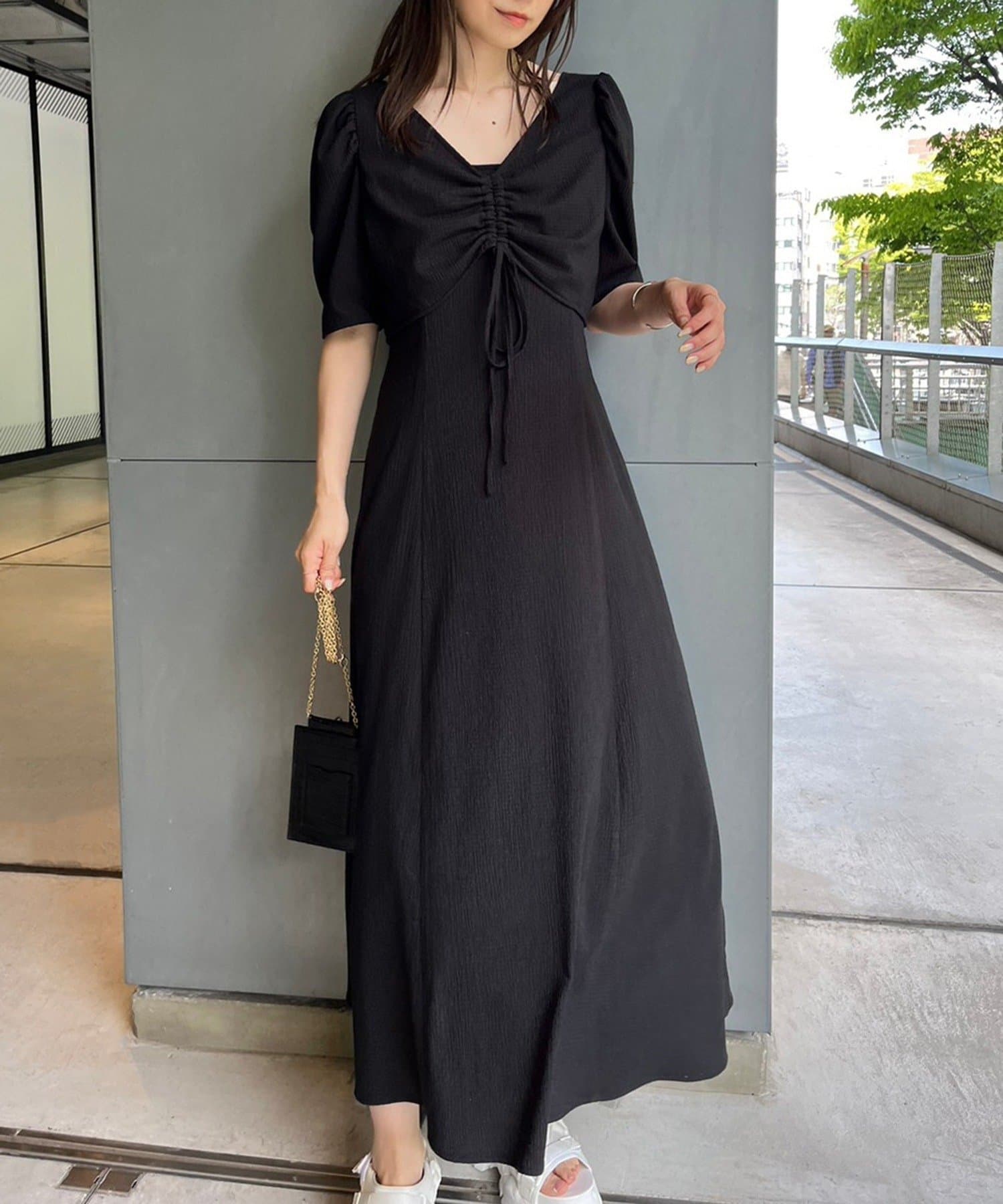 NICE CLAUP / OLIVE des OLIVE OUTLET(ナイスクラップ  / オリーブ デ オリーブ アウトレット) 【one after another】しぼしぼマルチウェイワンピース