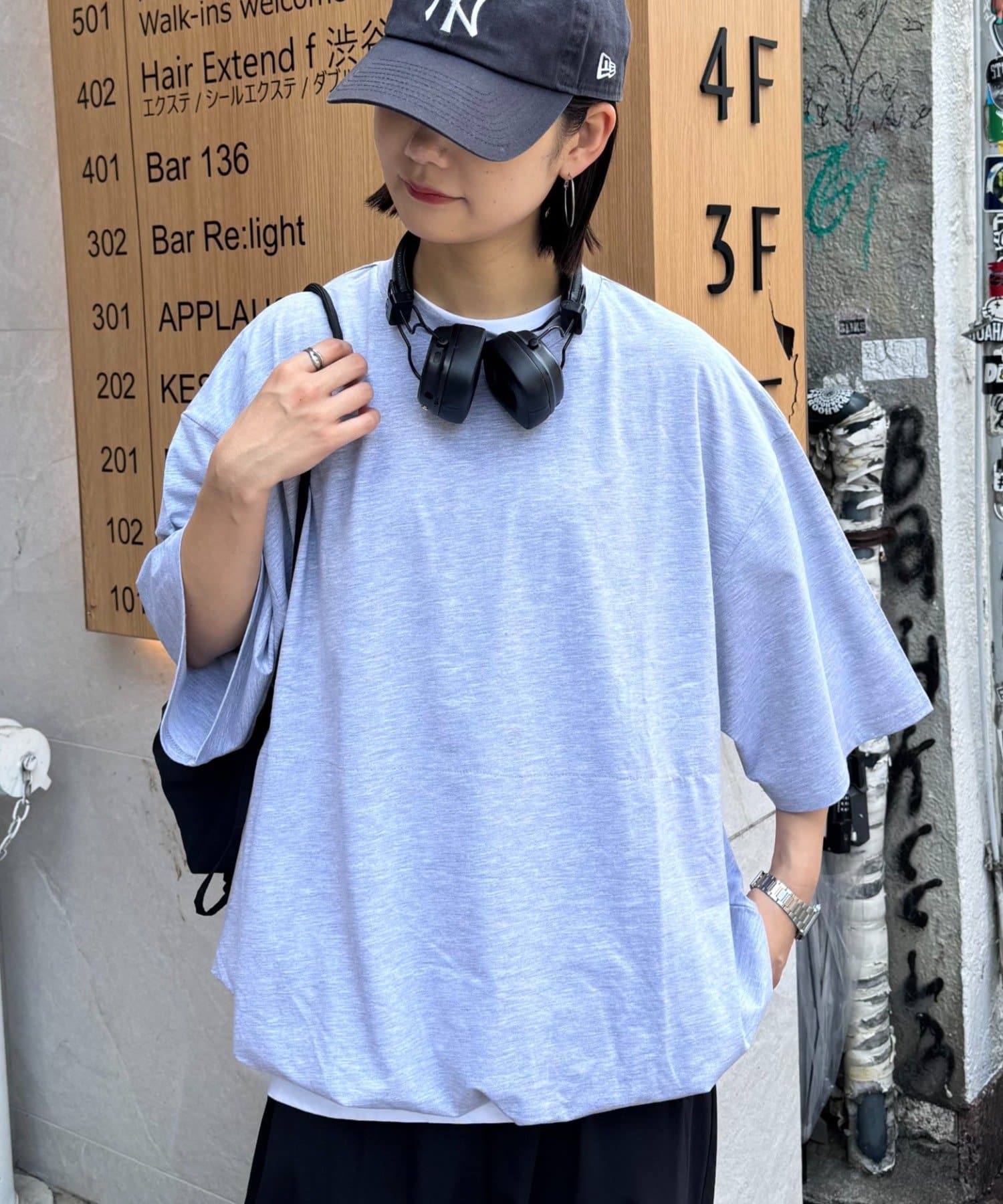 CIAOPANIC TYPY(チャオパニックティピー) 【WEB限定】【UNISEX】裾バルーンビックシルエットTEE