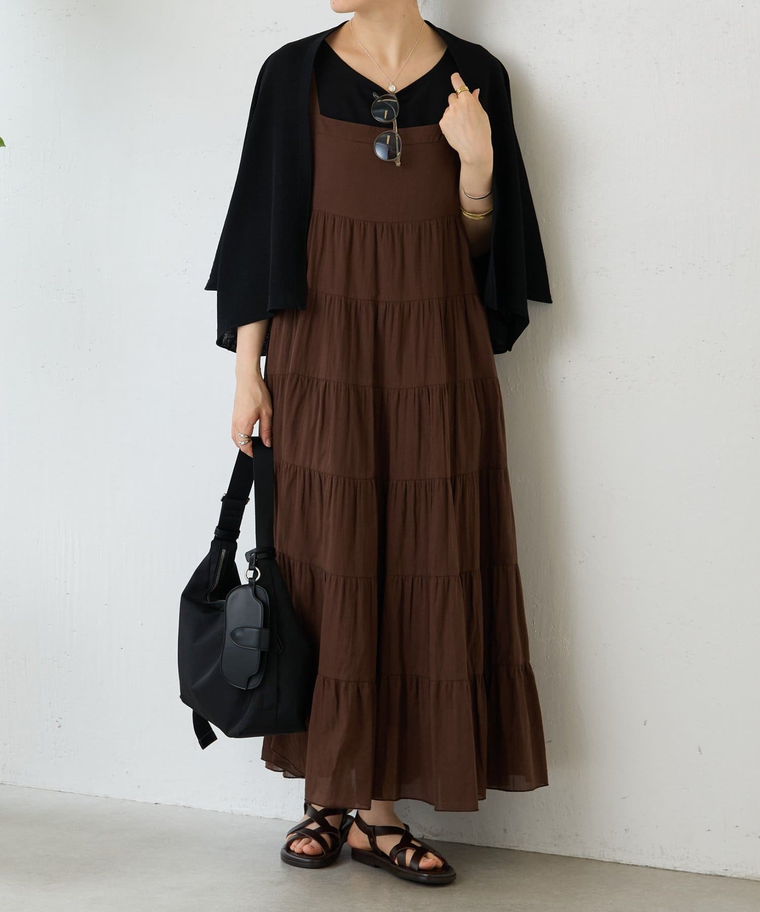 BEARDSLEY(ビアズリー) ギャザーティアードキャミワンピ