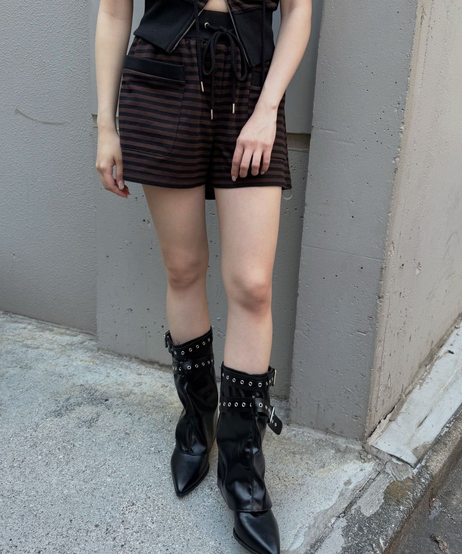 mline(エムライン) [mline]ボーダーショートパンツ