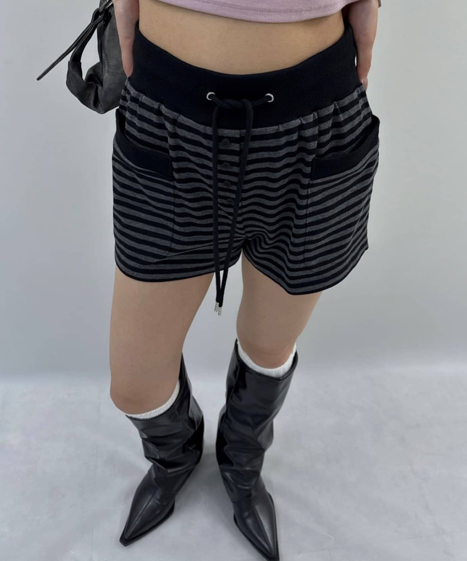 mline(エムライン) [mline]ボーダーショートパンツ