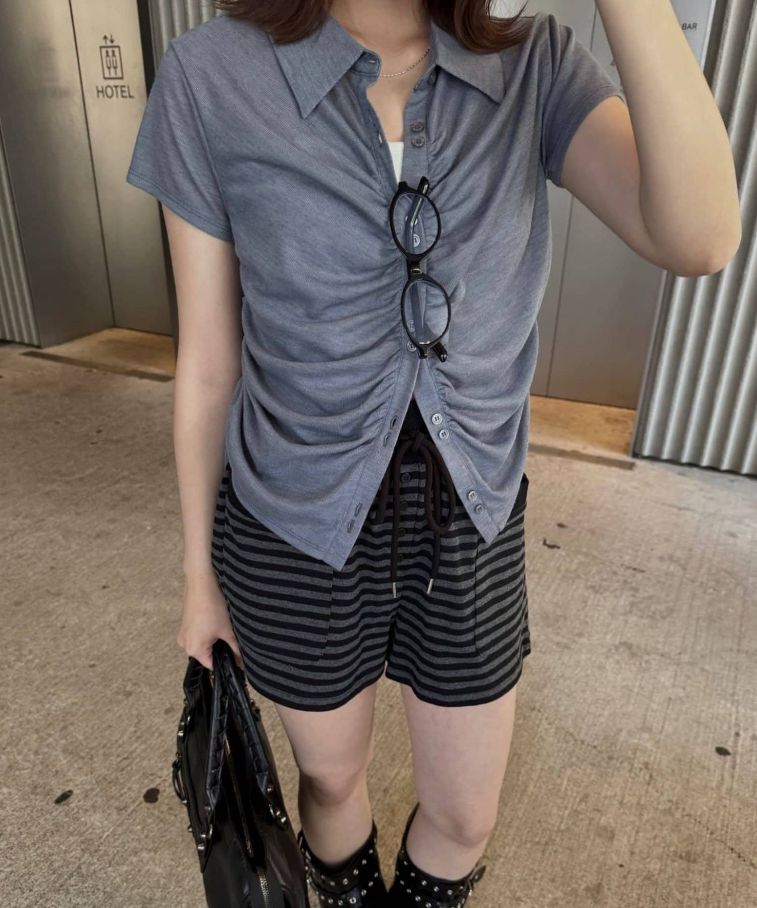 mline(エムライン) [mline]ボーダーショートパンツ