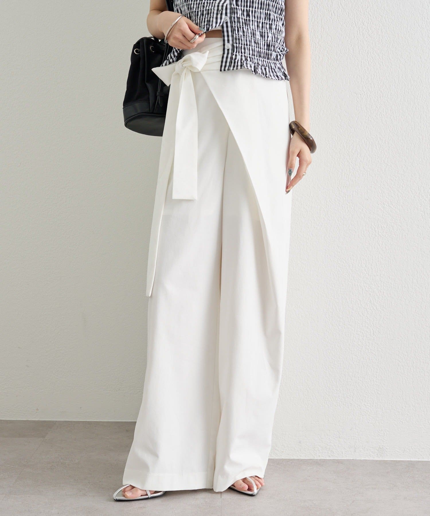 mystic(ミスティック) 【4/27(MON)まで15%OFF対象】ラップリボンパンツ