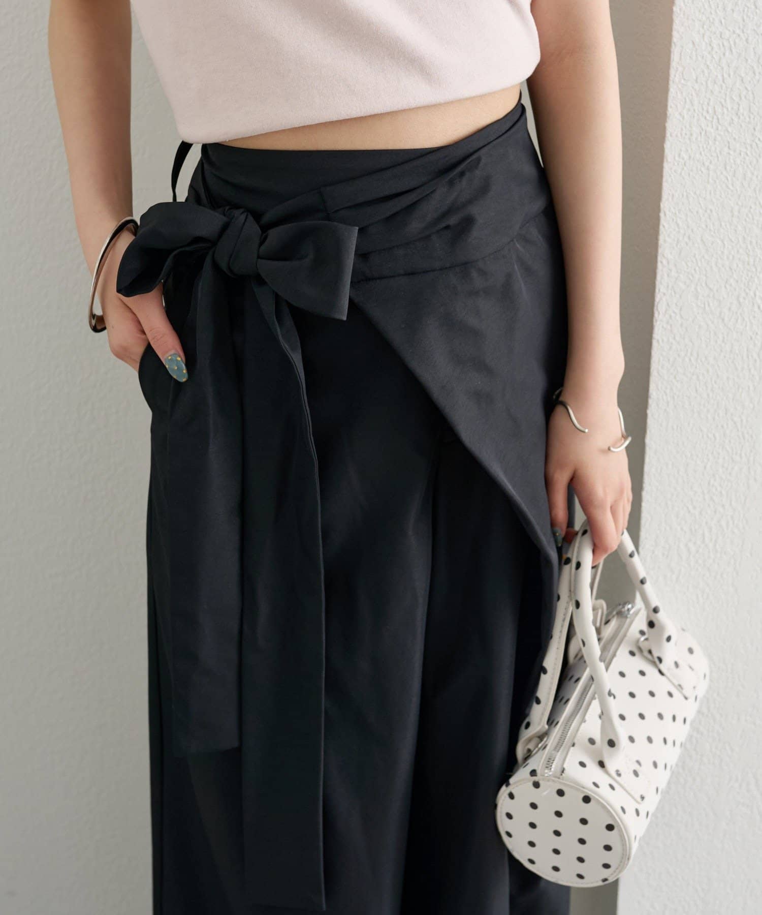 mystic(ミスティック) 【4/27(MON)まで15%OFF対象】ラップリボンパンツ