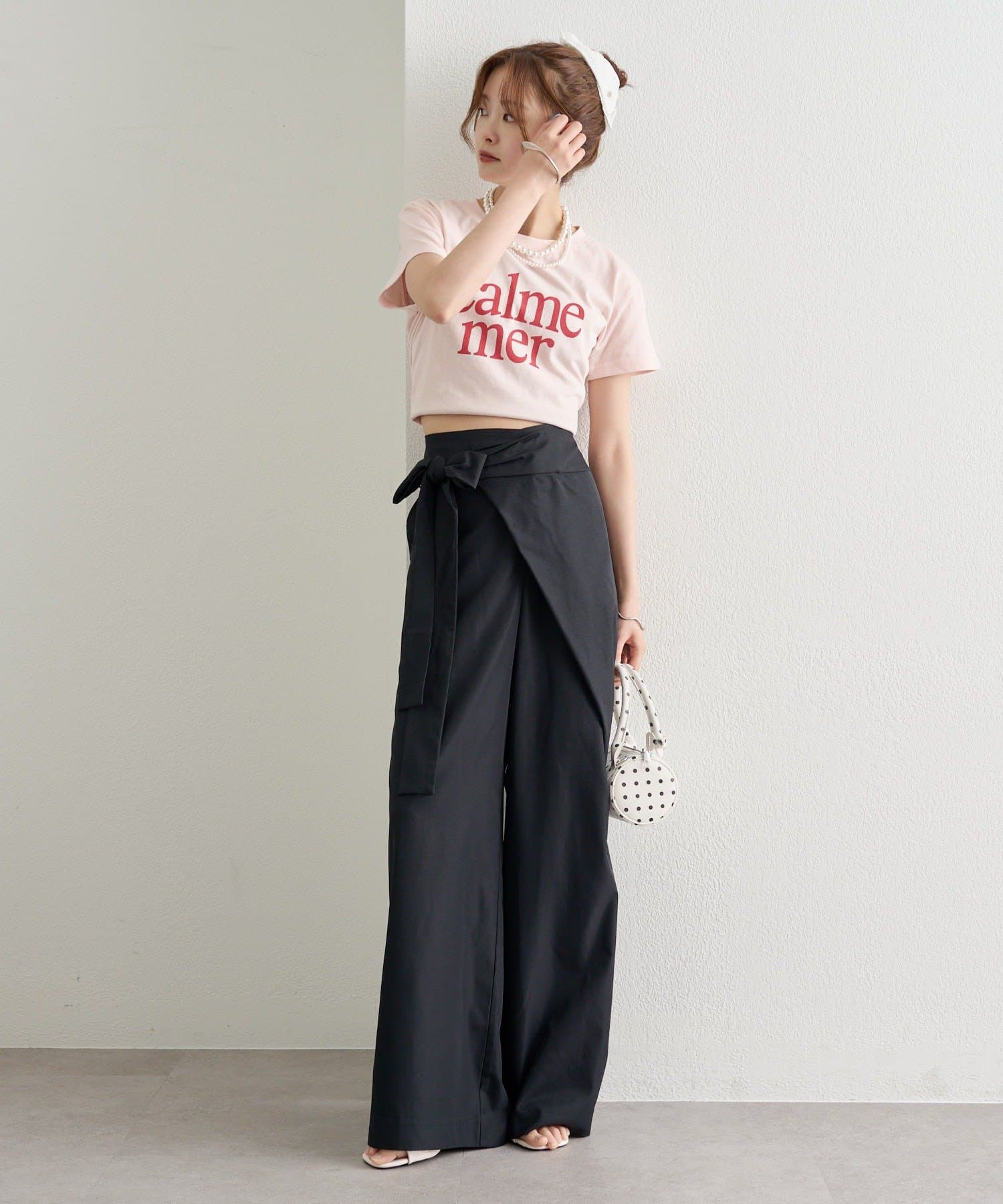 mystic(ミスティック) 【4/27(MON)まで15%OFF対象】ラップリボンパンツ