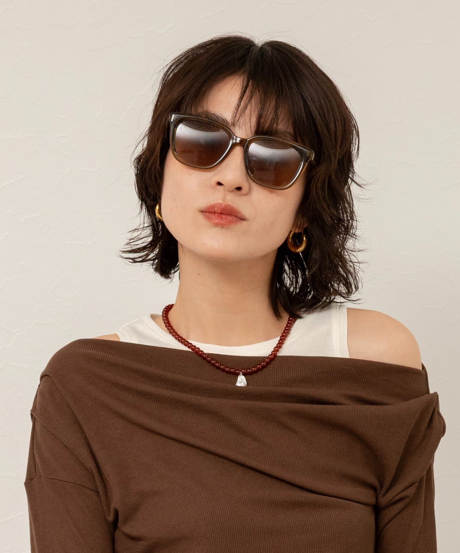 NOLLEY'S(ノーリーズ) 【MAQWEL/マクウェル】シアーフレームサングラス