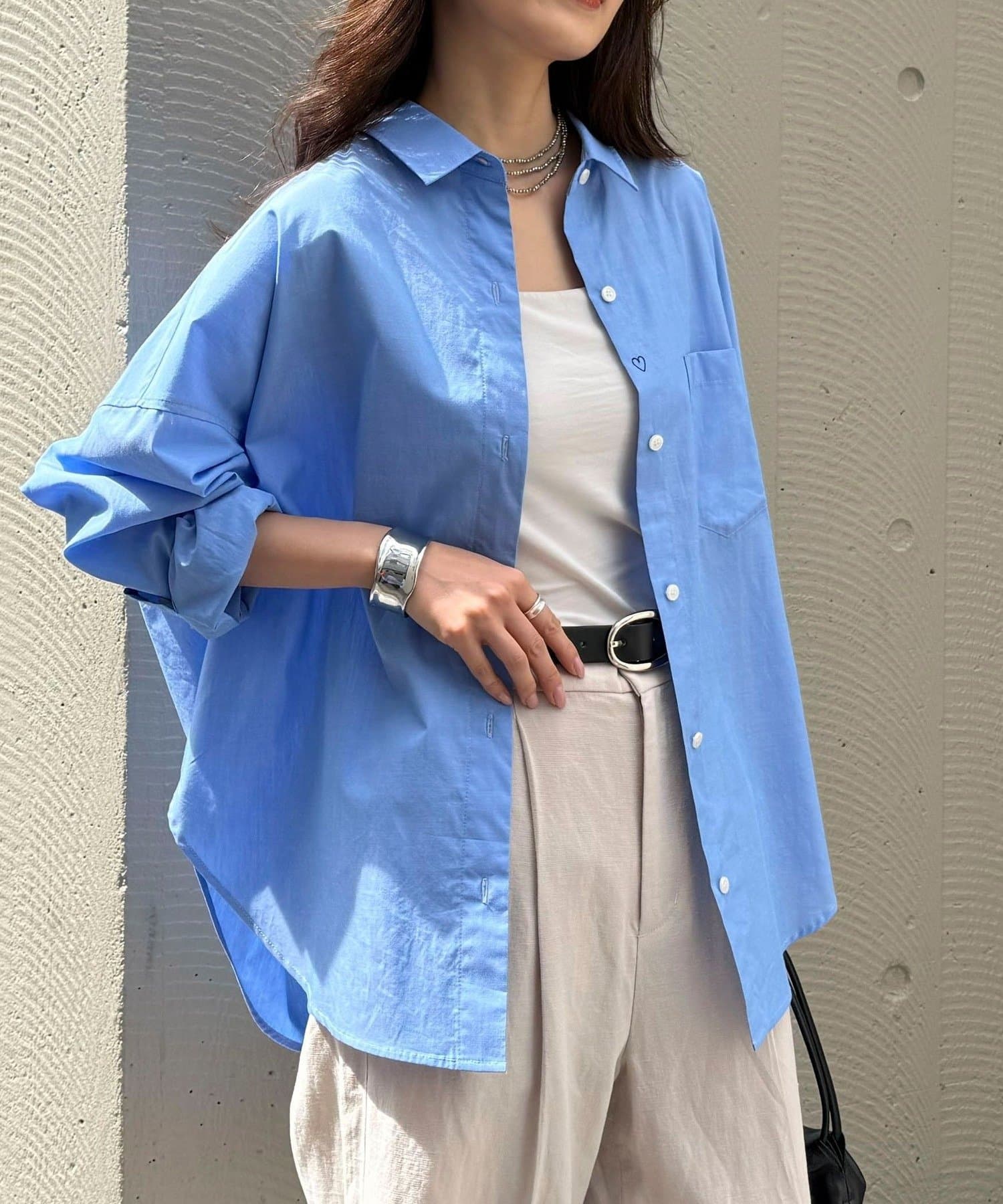 FREDY & GLOSTER(フレディ アンド グロスター) 汗染み軽減加工COTTONオーバーシャツ