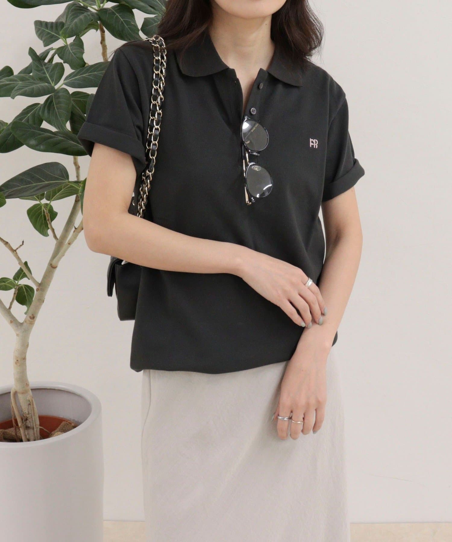 FREDY & GLOSTER(フレディ アンド グロスター) FR刺しゅうCOTTONポロシャツ