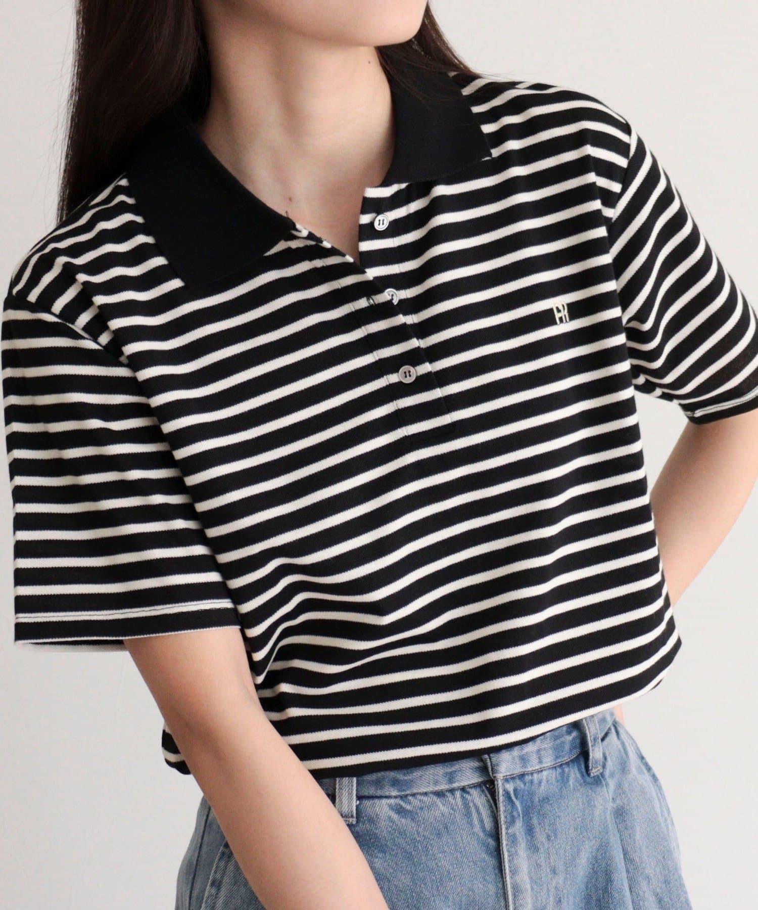 FREDY & GLOSTER(フレディ アンド グロスター) FR刺しゅうCOTTONポロシャツ