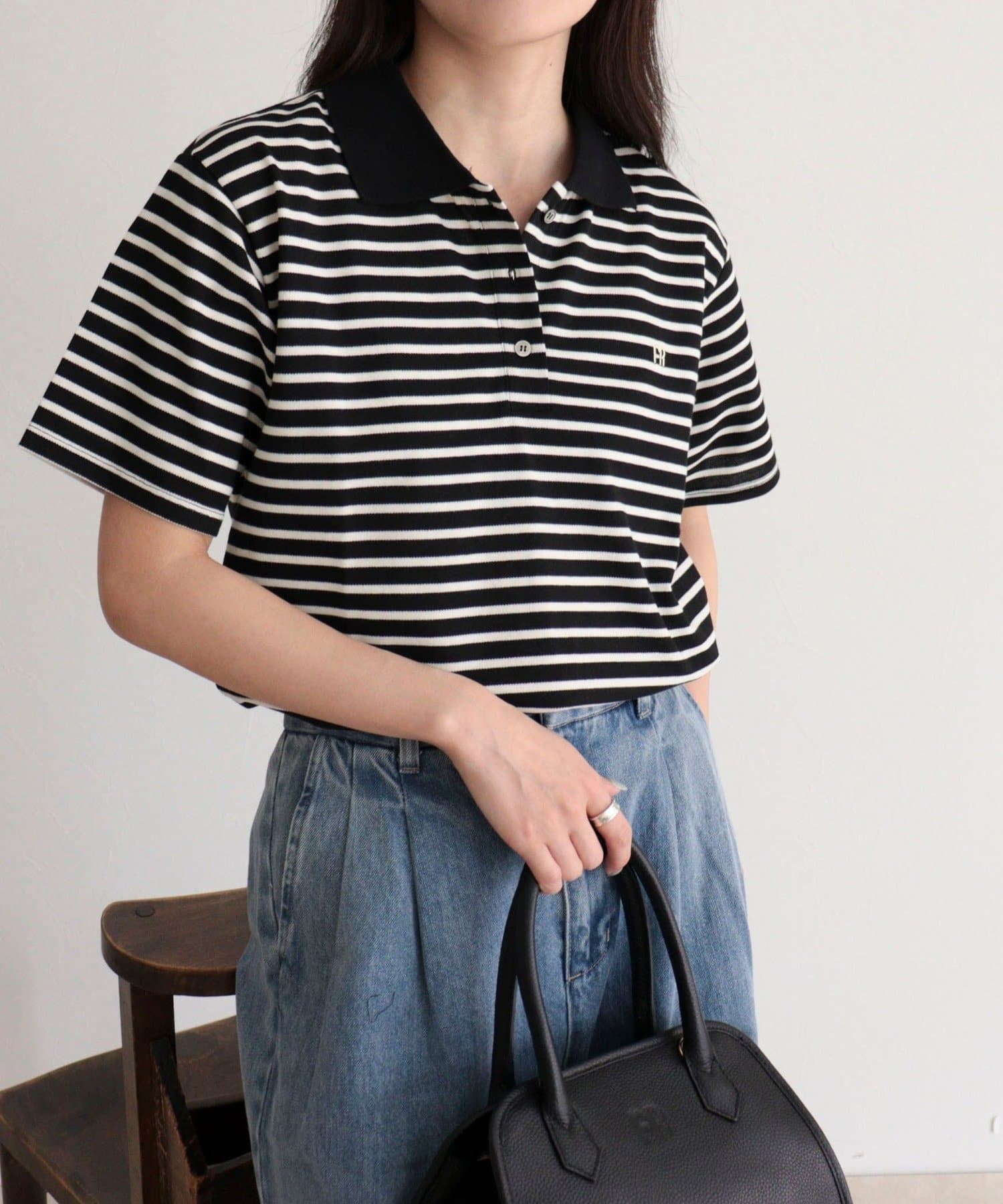 FREDY & GLOSTER(フレディ アンド グロスター) FR刺しゅうCOTTONポロシャツ