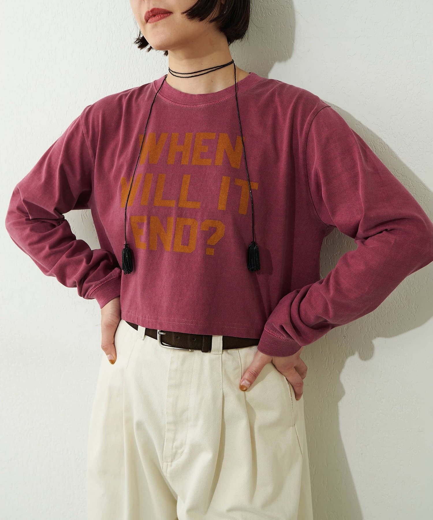 Whim Gazette(ウィム ガゼット) ロゴロンT