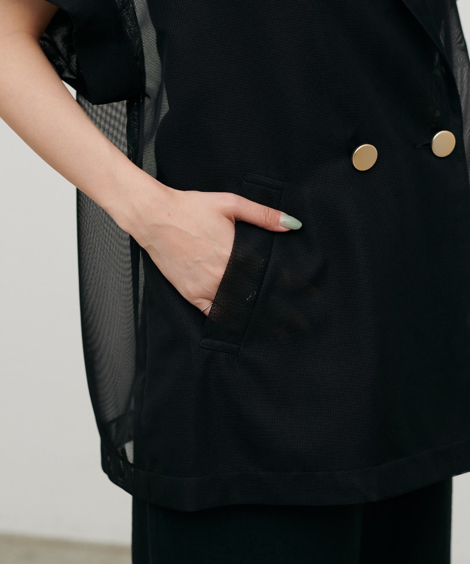 LARUTA(ラルータ) 半袖メッシュジャケット